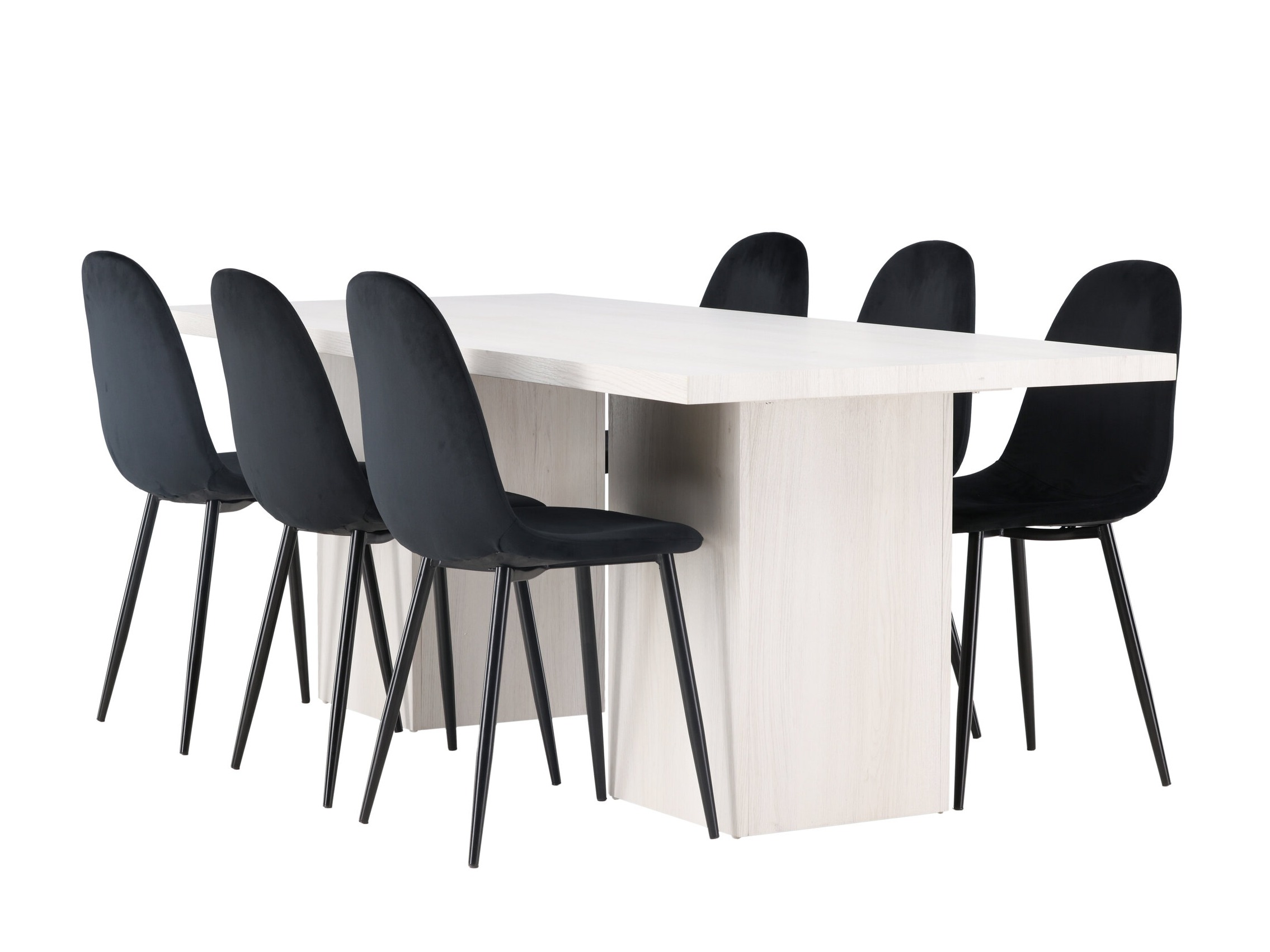 Salle à manger complète Dallas 4997 (Noir)