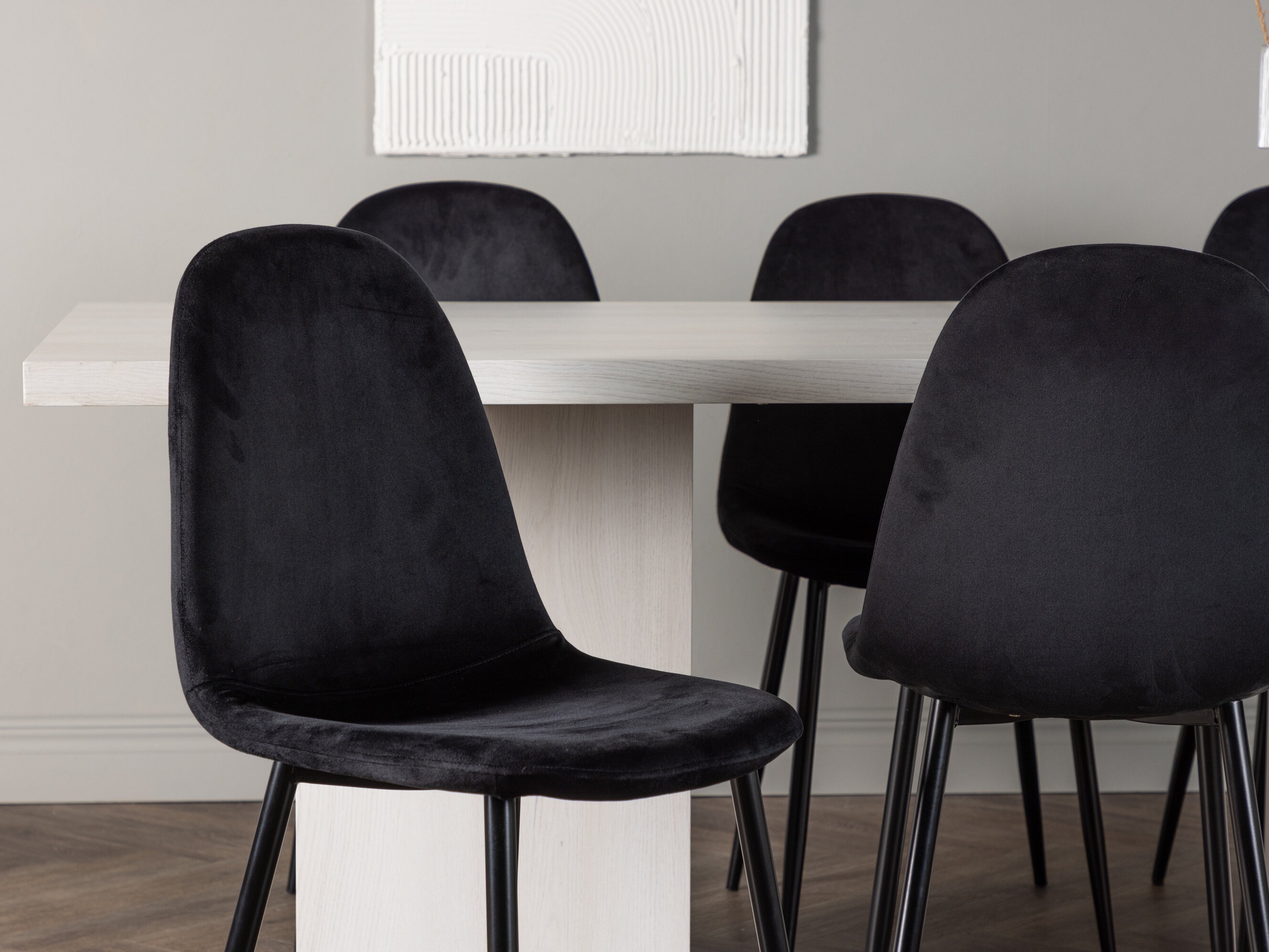 Salle à manger complète Dallas 4997 (Noir)