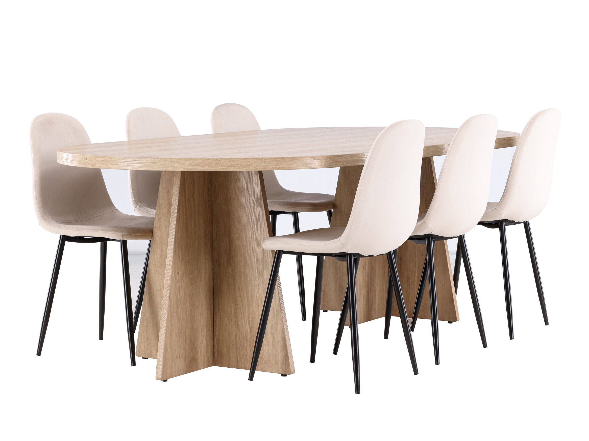 Salle à manger complète Dallas 4998 (Beige)