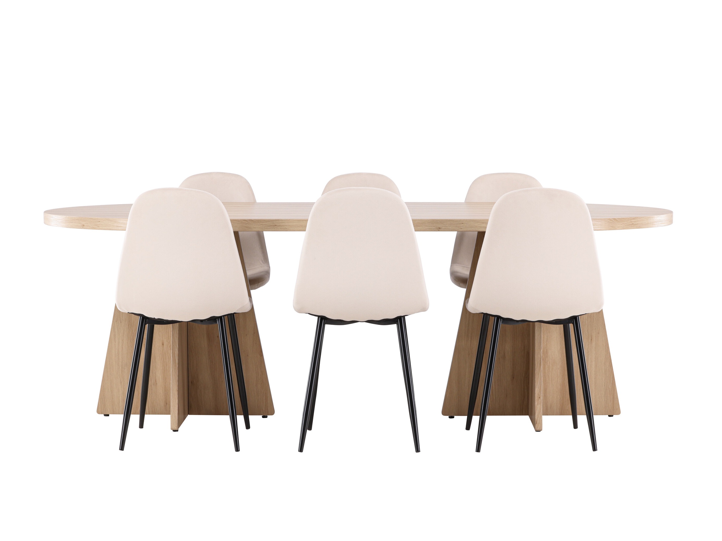Salle à manger complète Dallas 4998 (Beige)