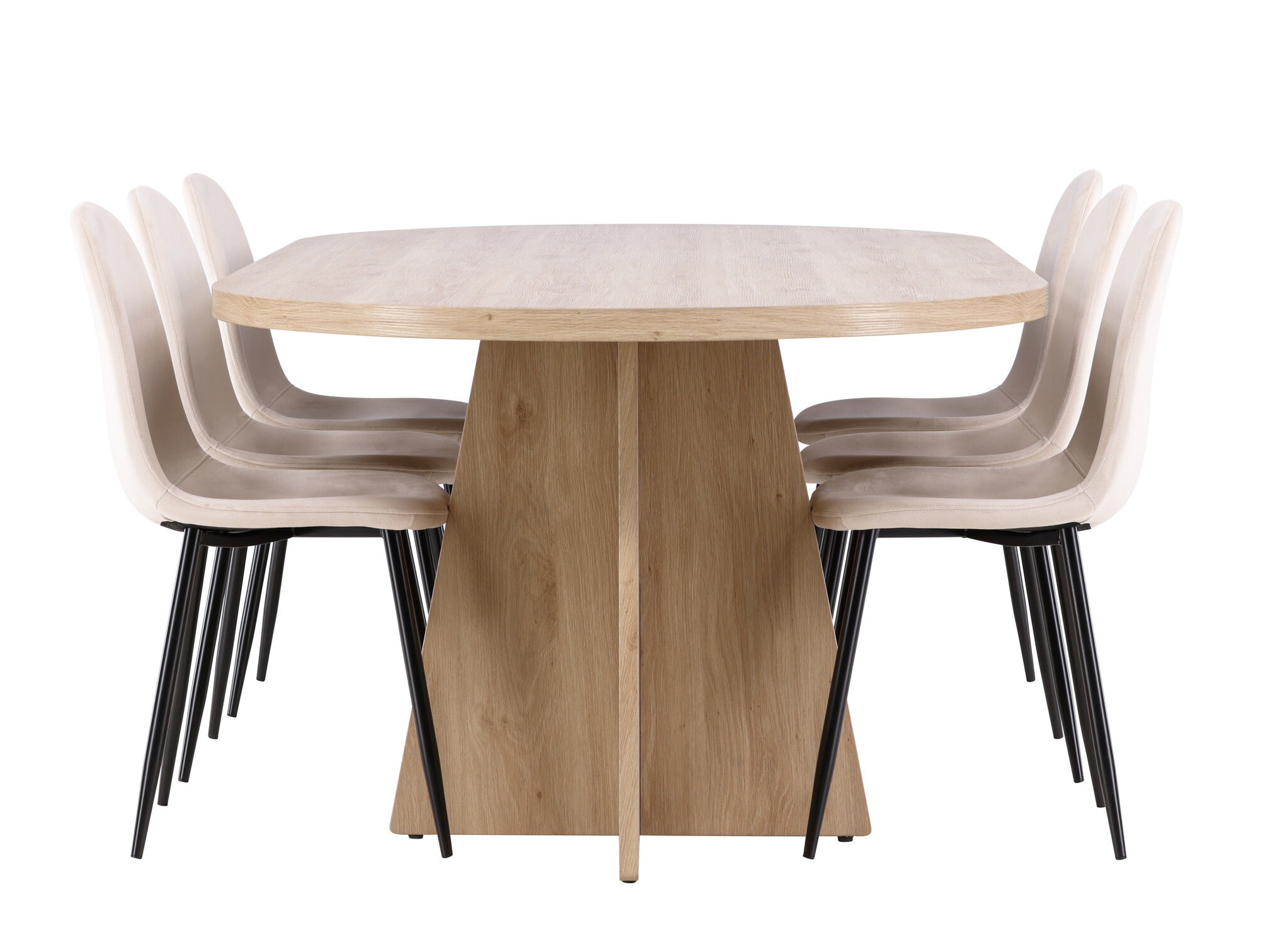 Salle à manger complète Dallas 4998 (Beige)