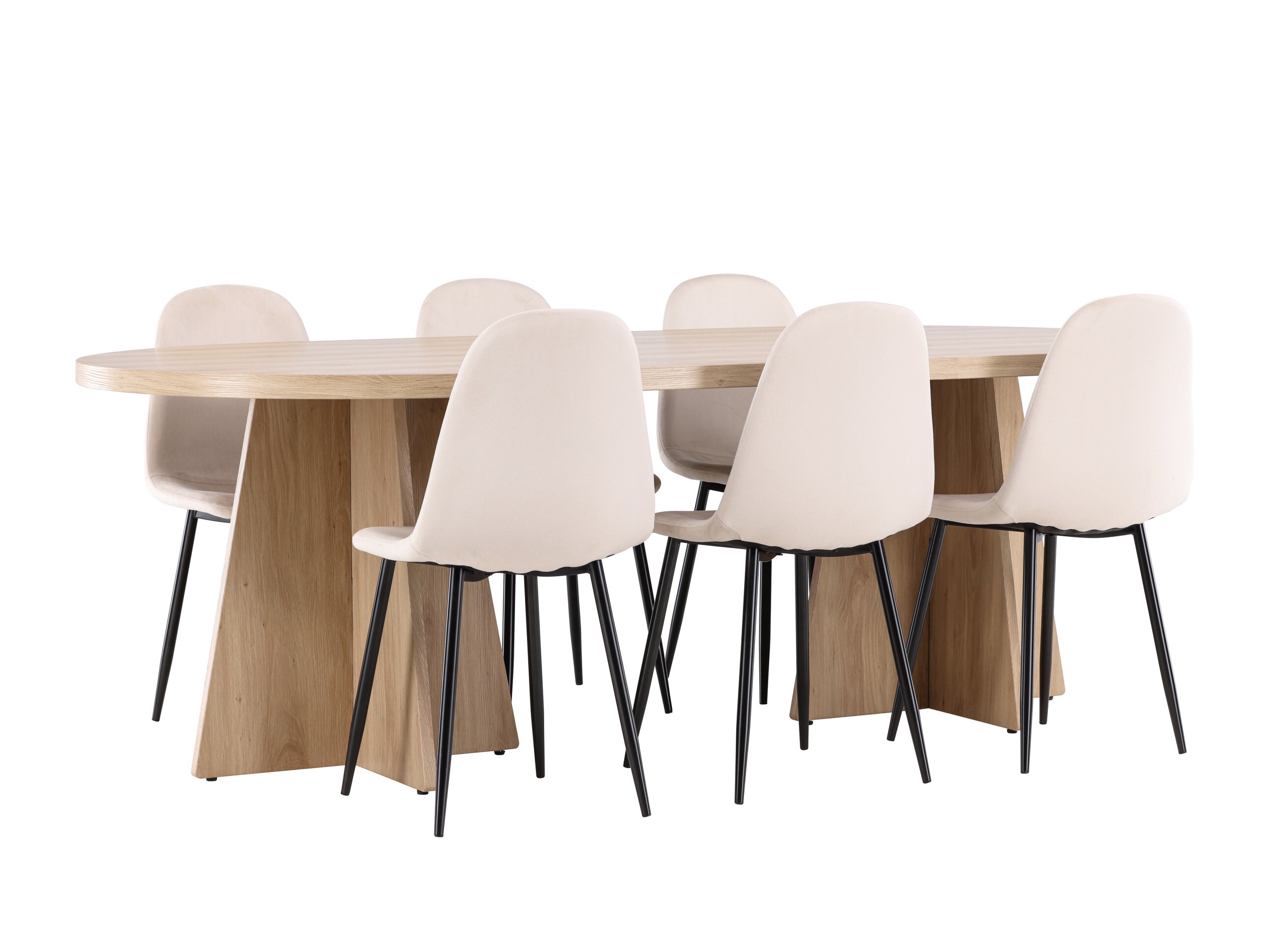 Salle à manger complète Dallas 4998 (Beige)