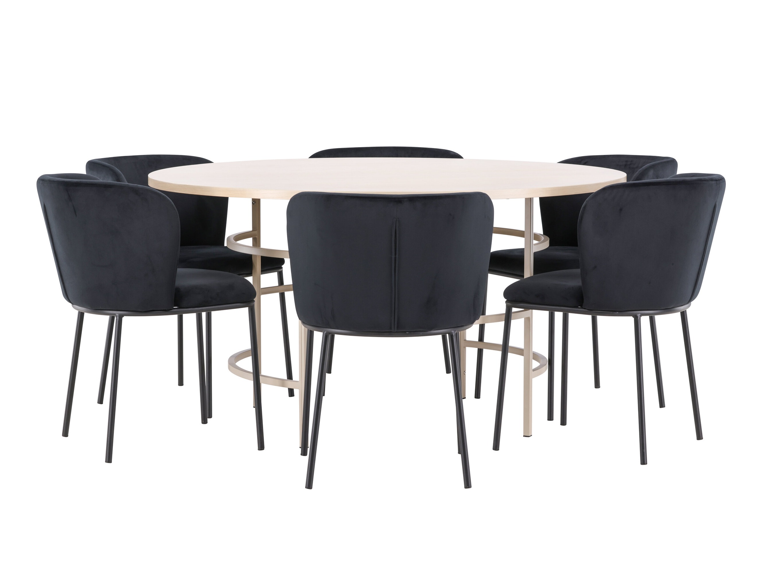 Salle à manger complète Dallas 5015 (Brun clair)