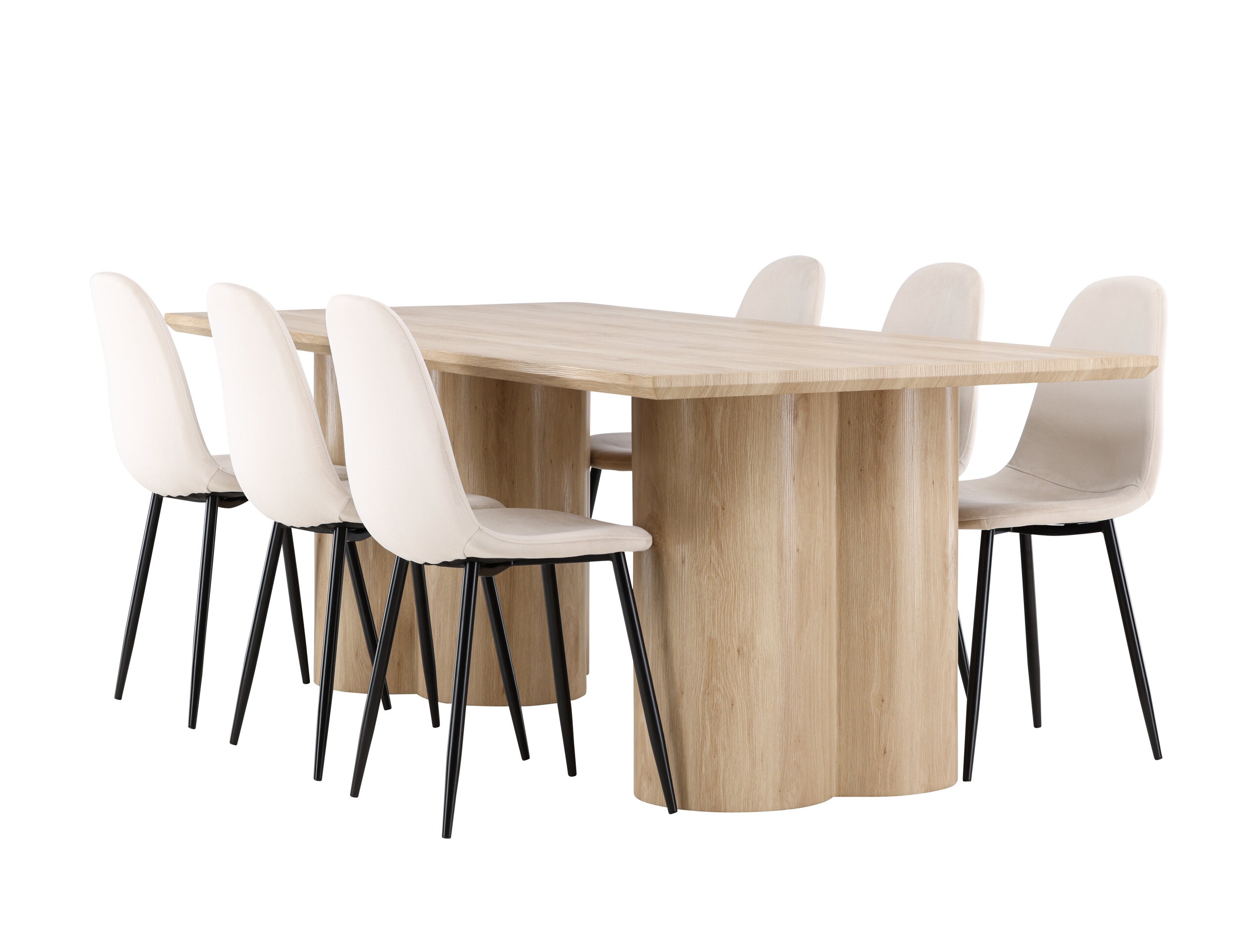 Salle à manger complète Dallas 5018 (Beige)