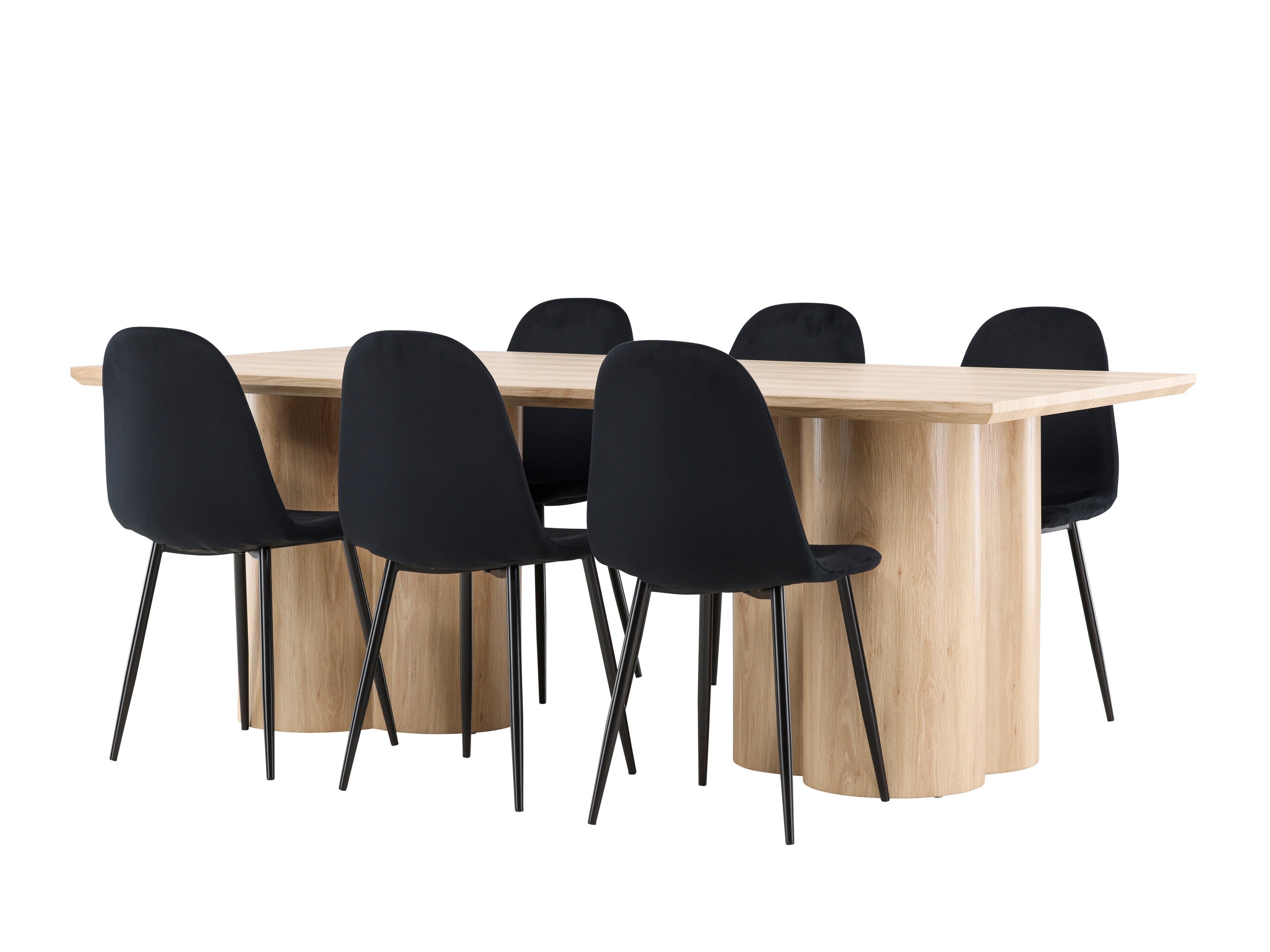 Salle à manger complète Dallas 5018 (Noir)