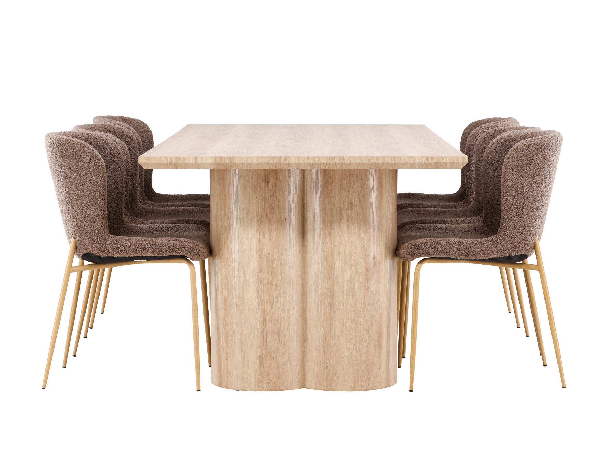 Salle à manger complète Dallas 5021 (Marron)
