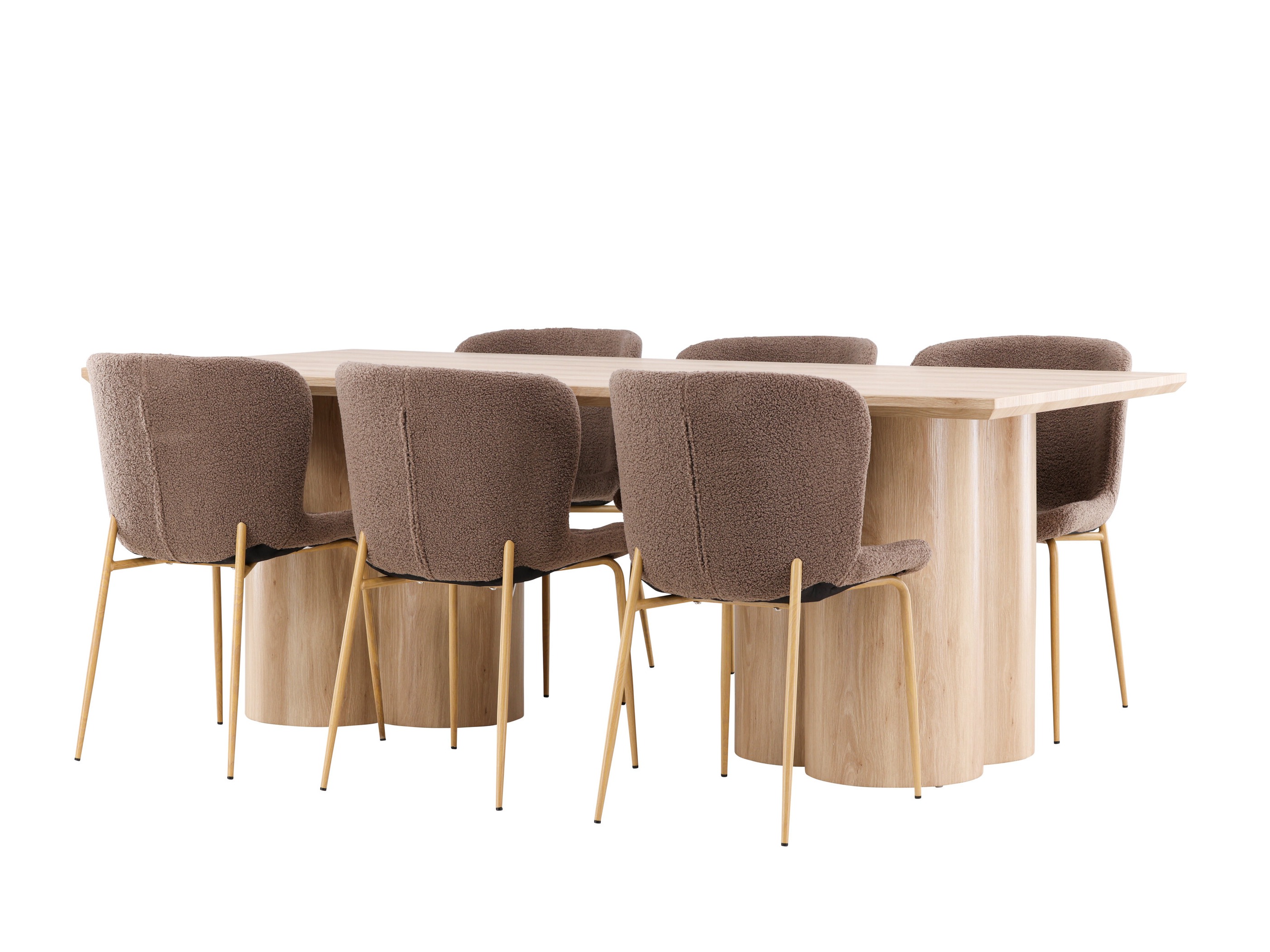 Salle à manger complète Dallas 5021 (Marron)