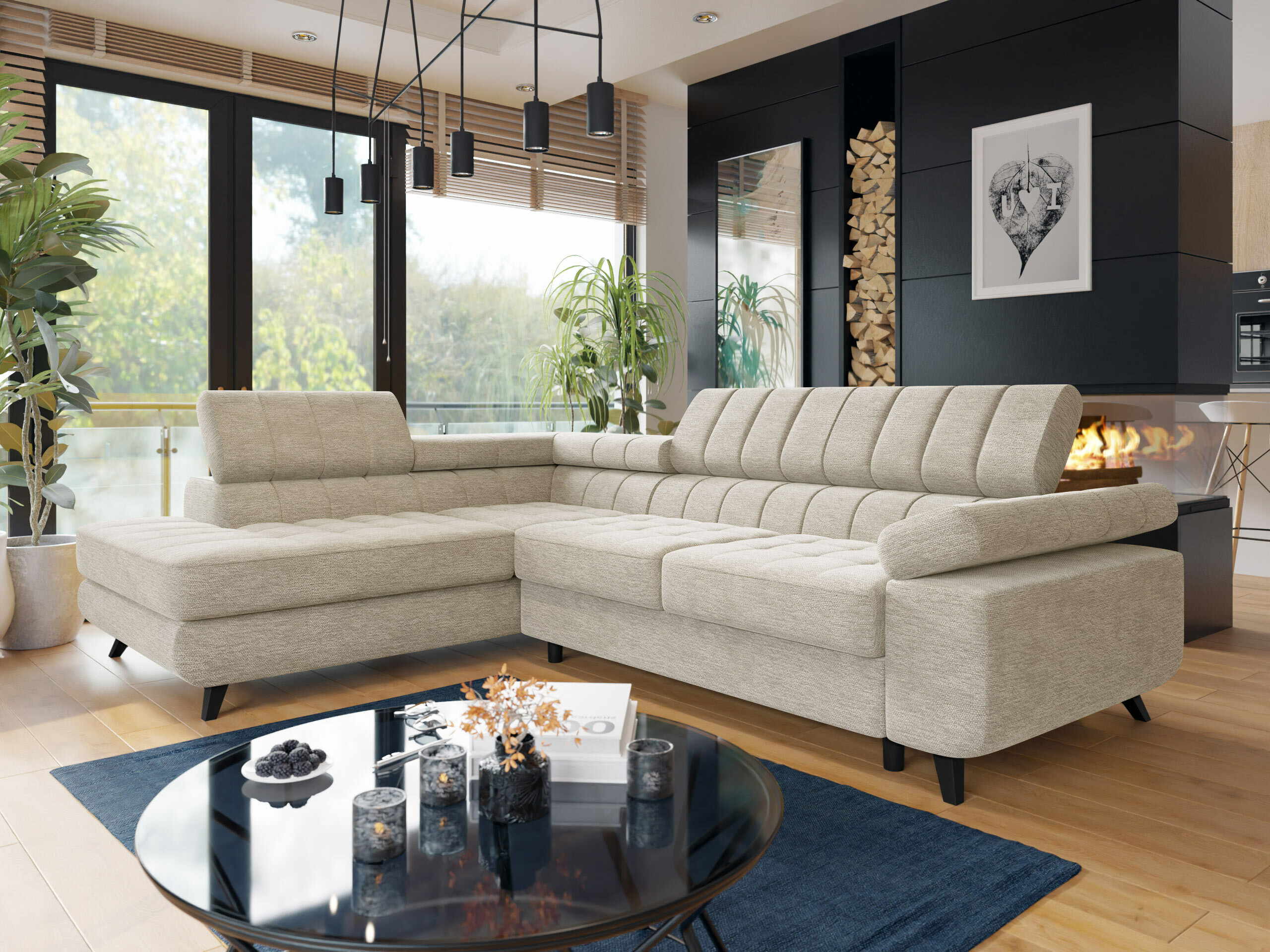 Canapé d'angle Comfivo Agnus (Nazar 225.02)