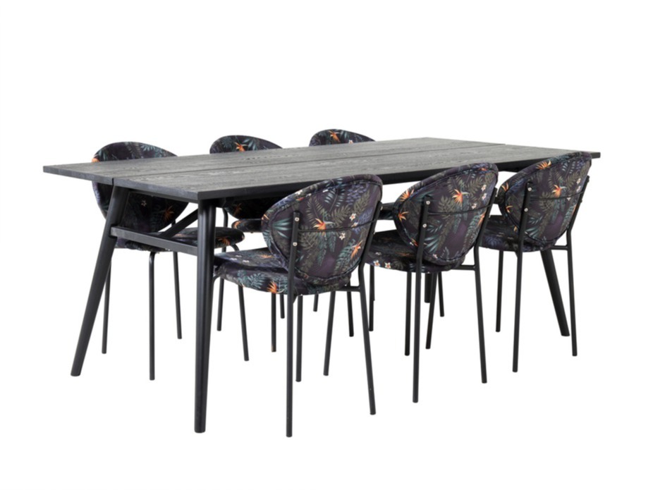 Salle à manger complète Dallas 5025 (Motif floral)