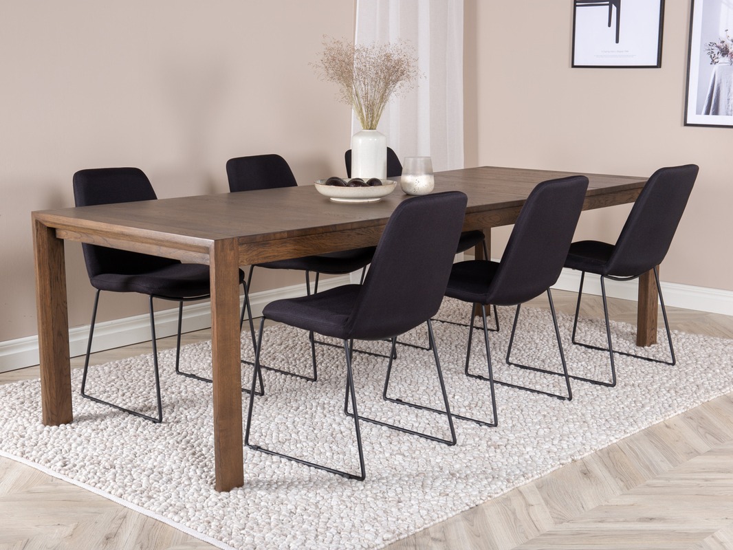 Salle à manger complète Dallas 5027 (Chêne foncé)