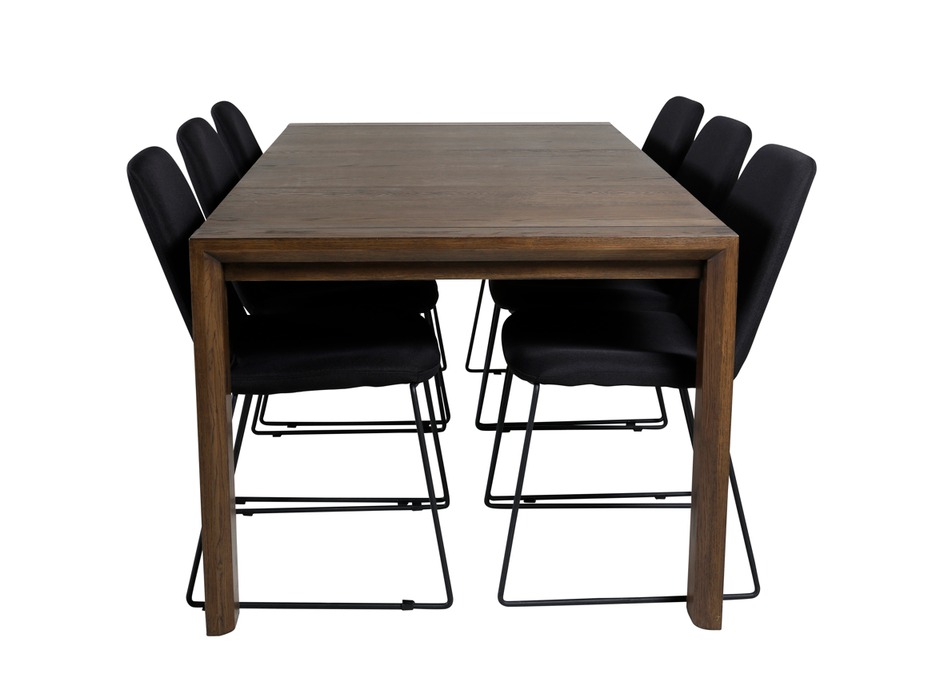 Salle à manger complète Dallas 5027 (Chêne foncé)