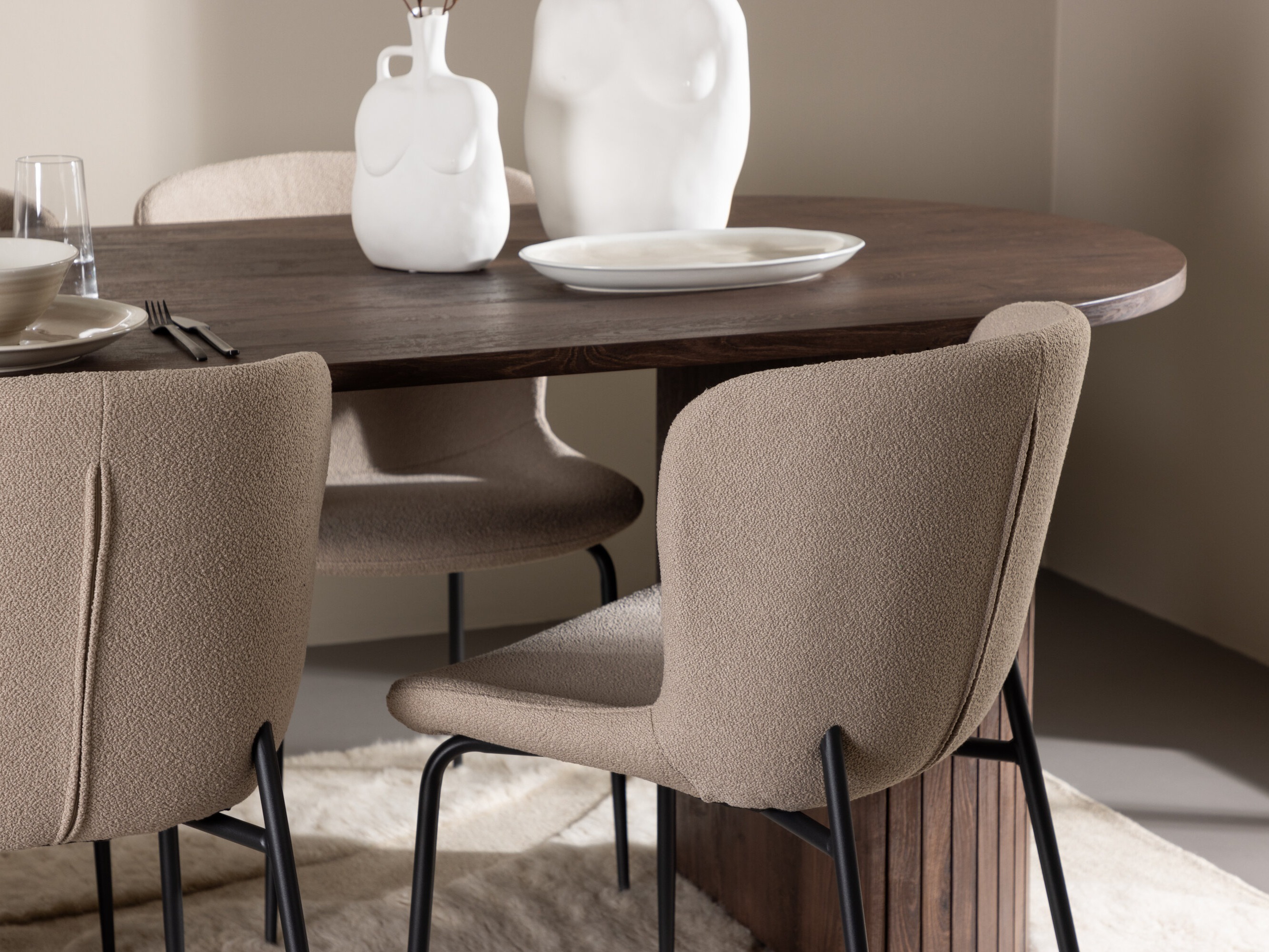 Salle à manger complète Dallas 5036 (Beige)