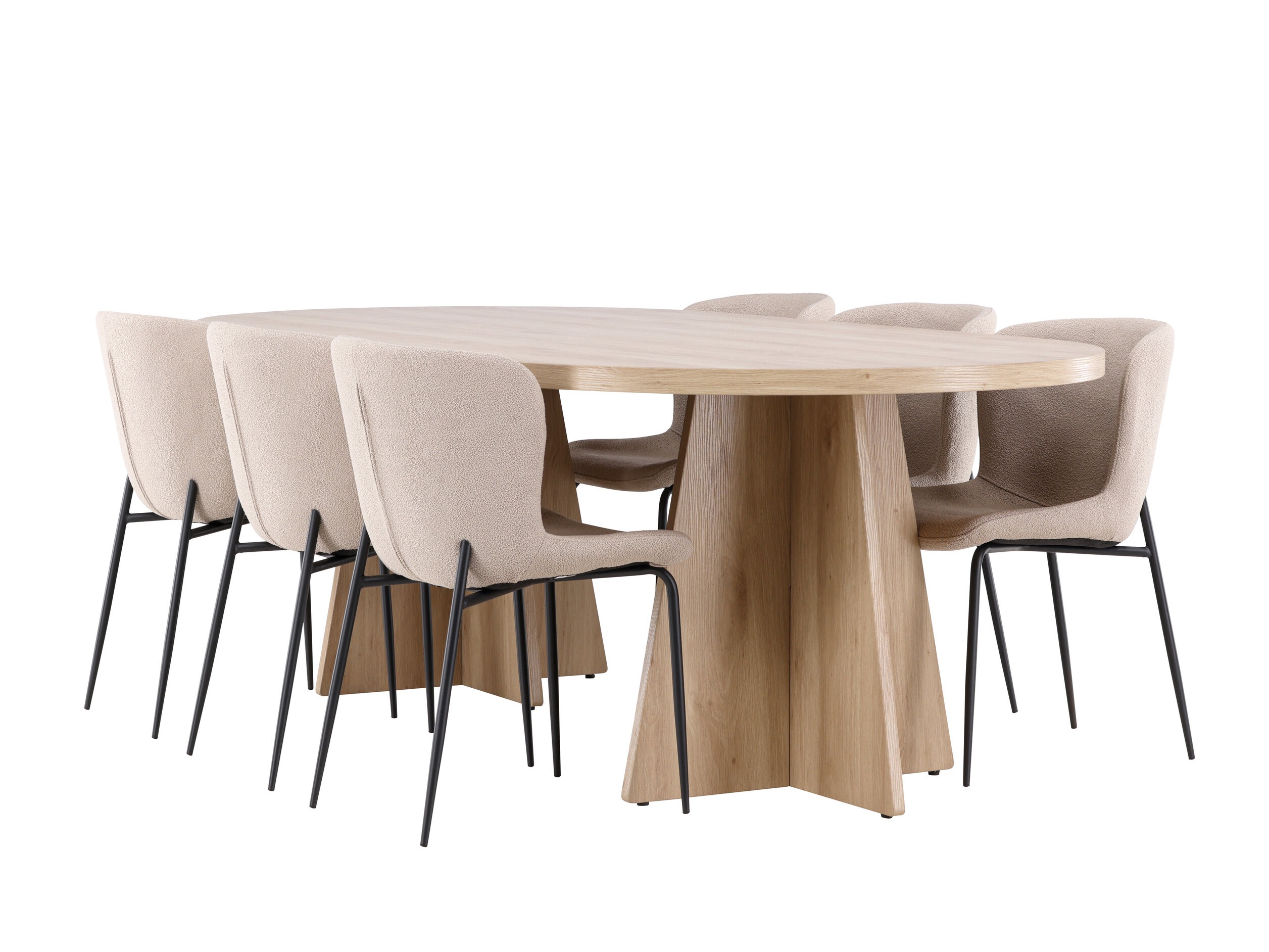 Salle à manger complète Dallas 4990 (Beige)