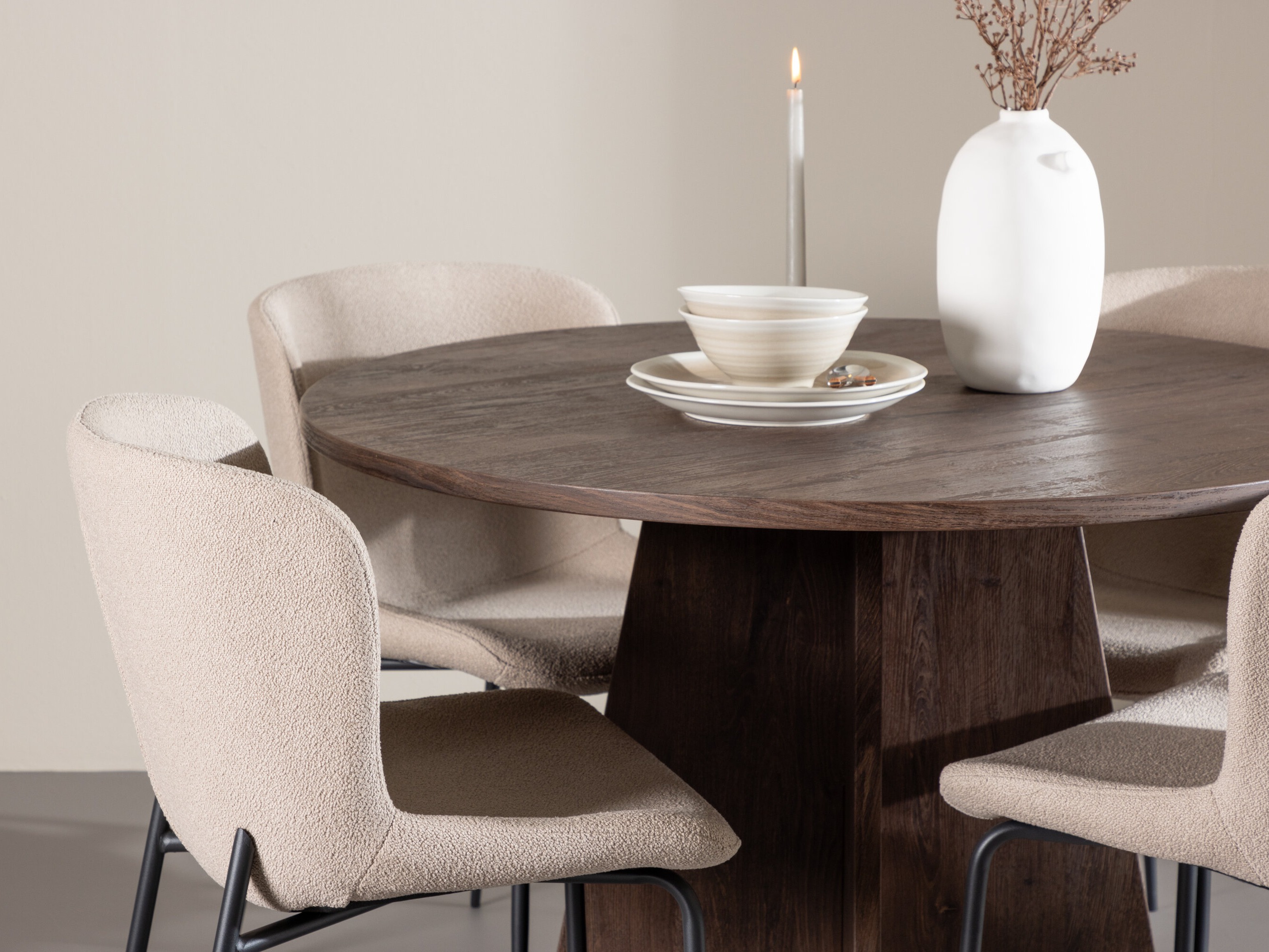 Salle à manger complète Dallas 5051 (Beige)