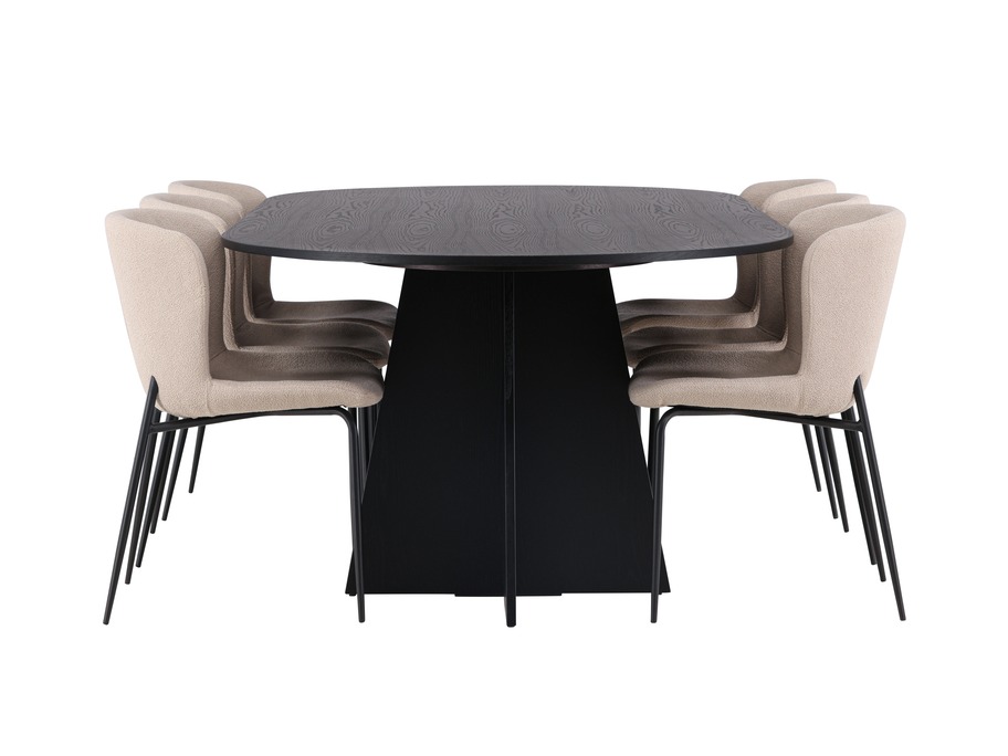 Salle à manger complète Dallas 5052 (Beige)