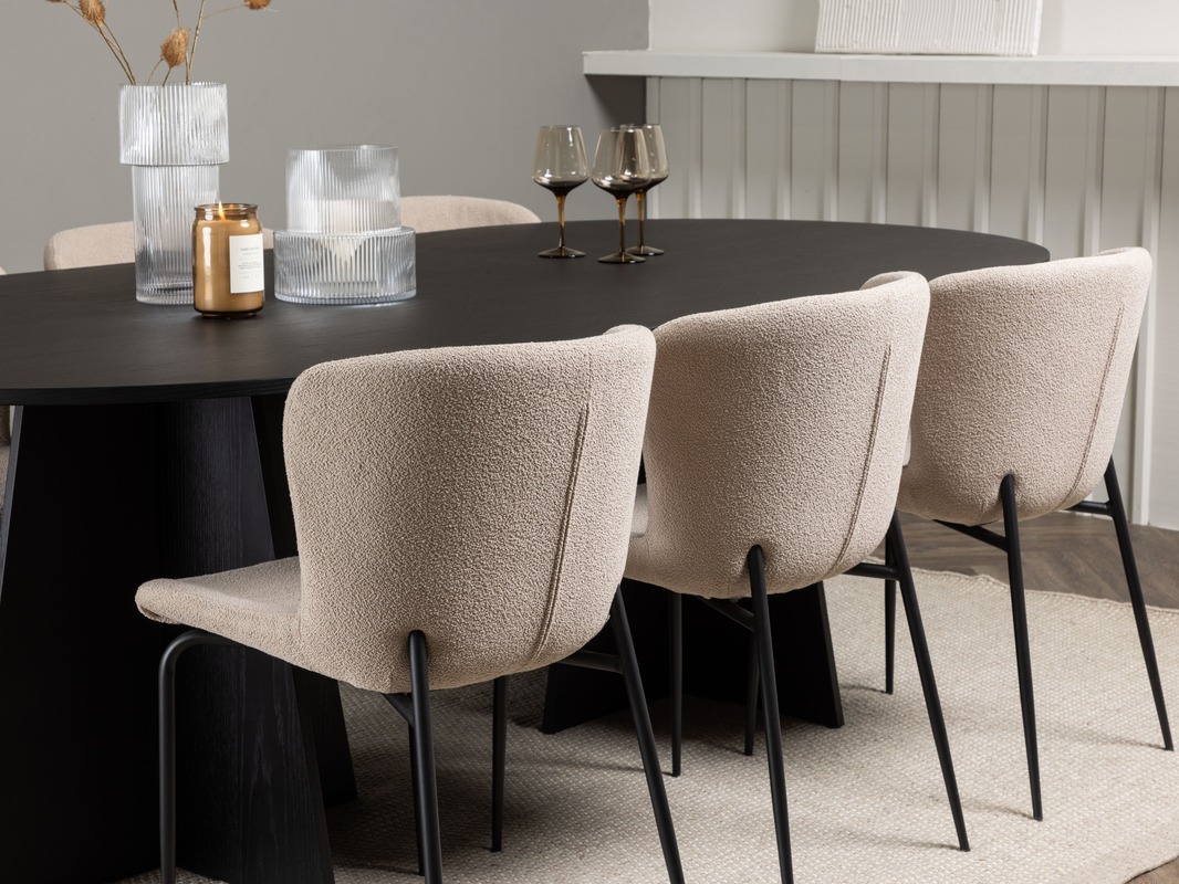 Salle à manger complète Dallas 5052 (Beige)