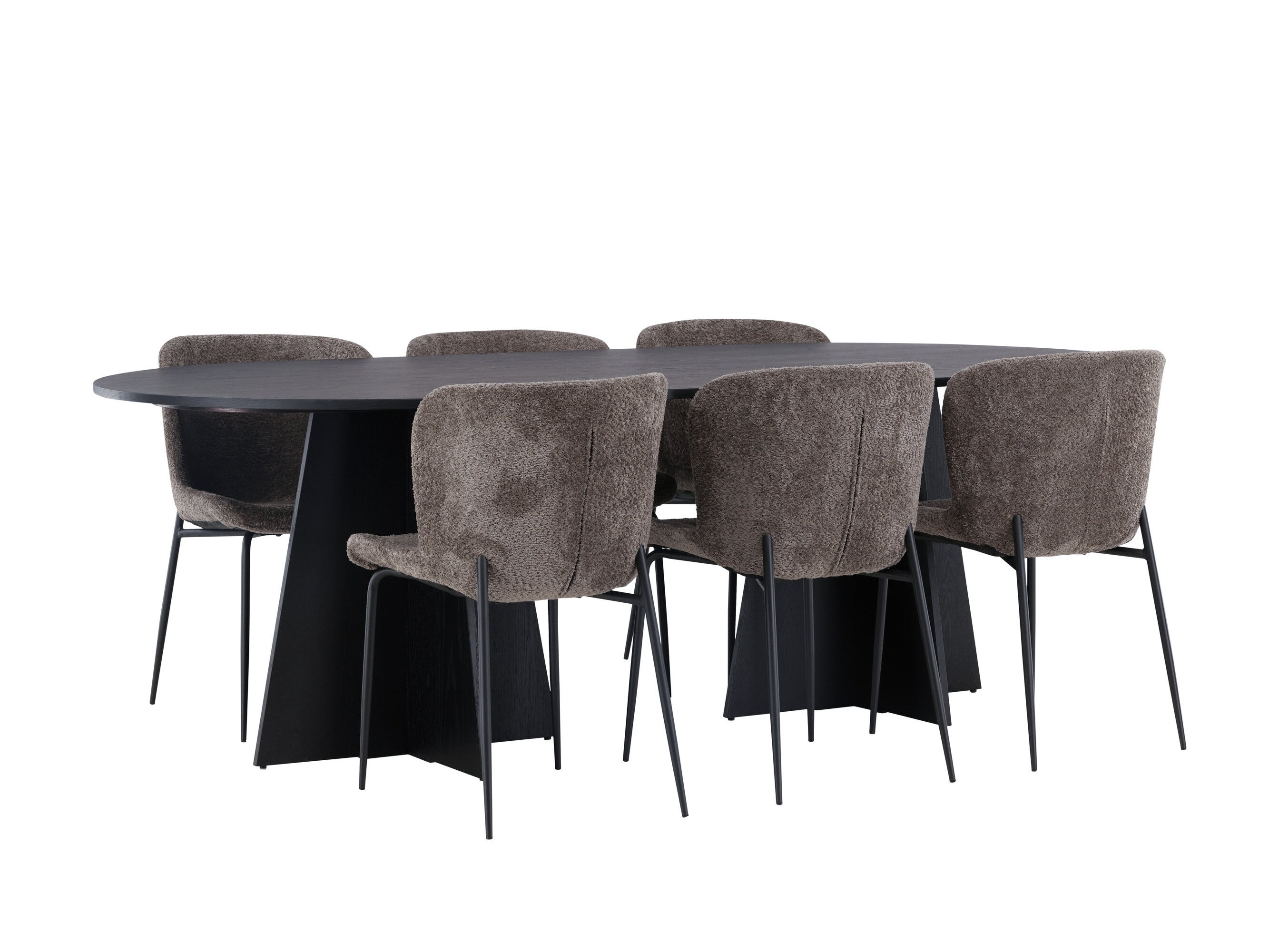 Salle à manger complète Dallas 5052 (Marron)