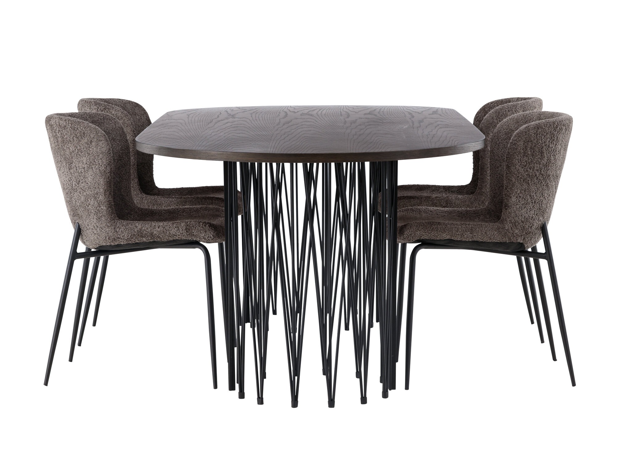 Salle à manger complète Dallas 5065 (Marron)