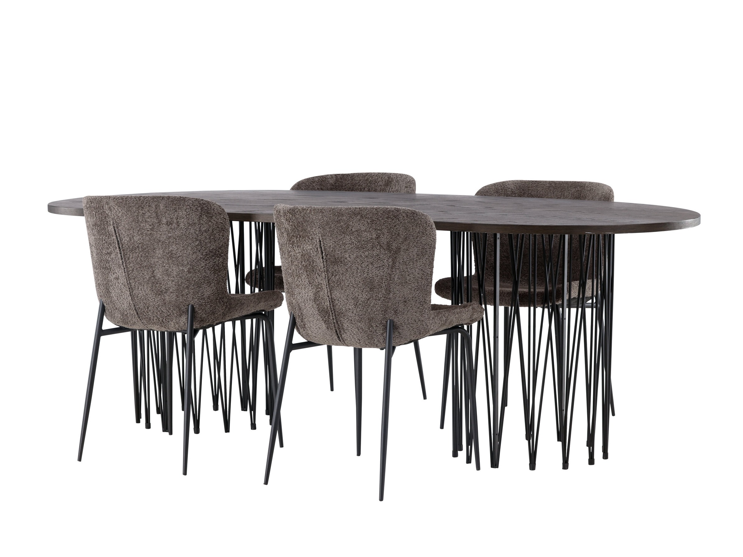 Salle à manger complète Dallas 5065 (Marron)