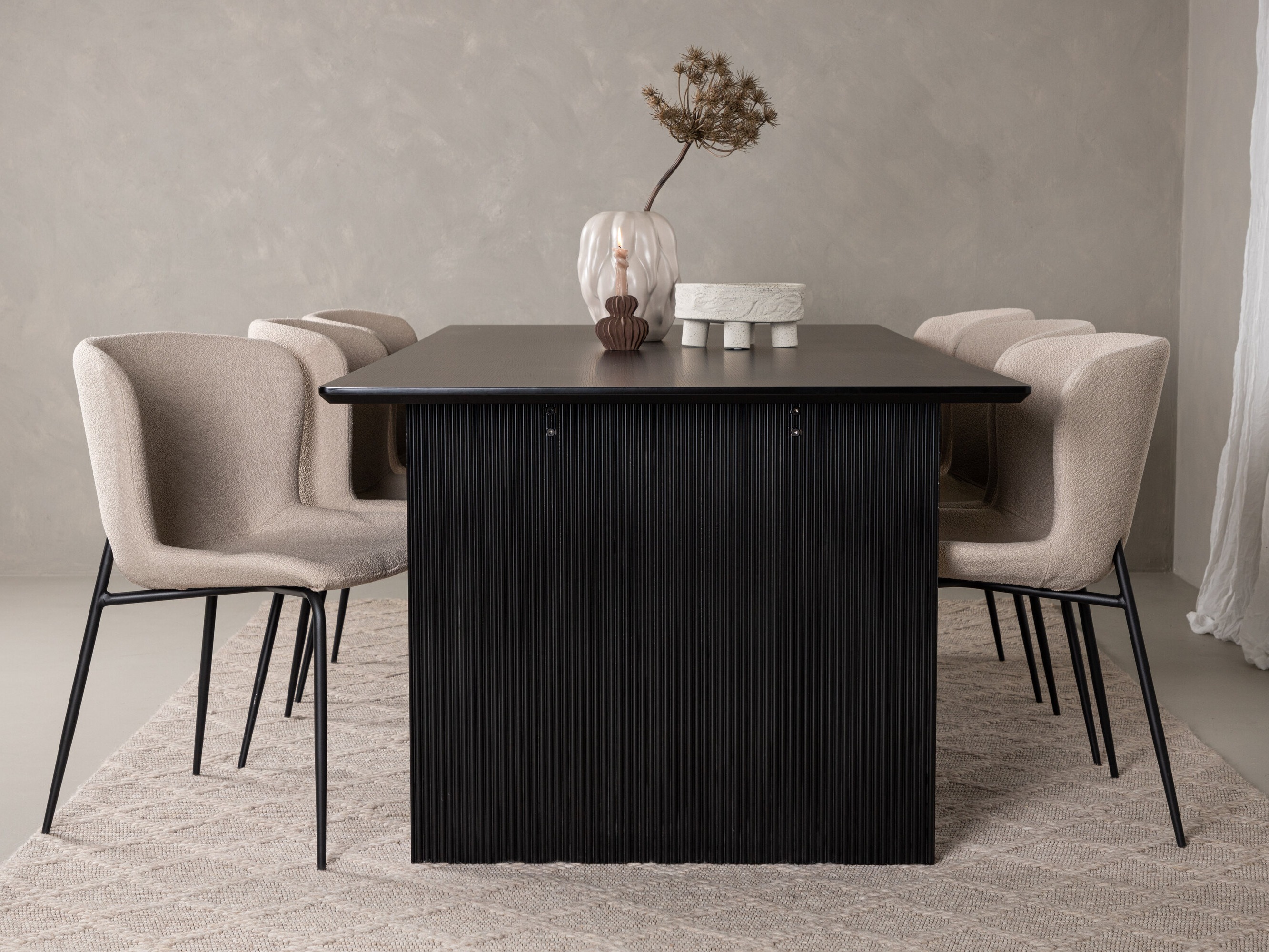 Salle à manger complète Dallas 5066 (Beige)