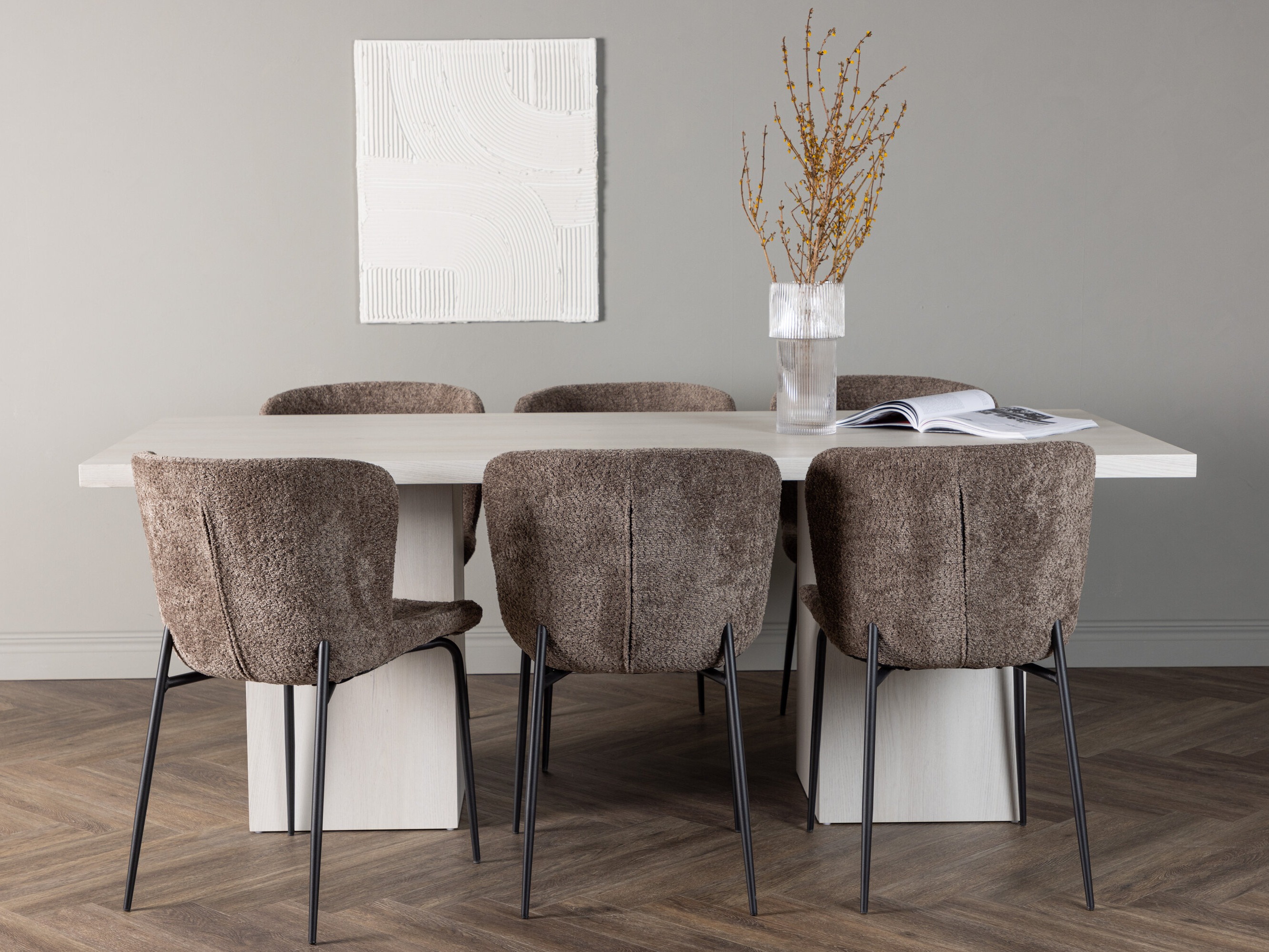 Salle à manger complète Dallas 5080 (Marron)
