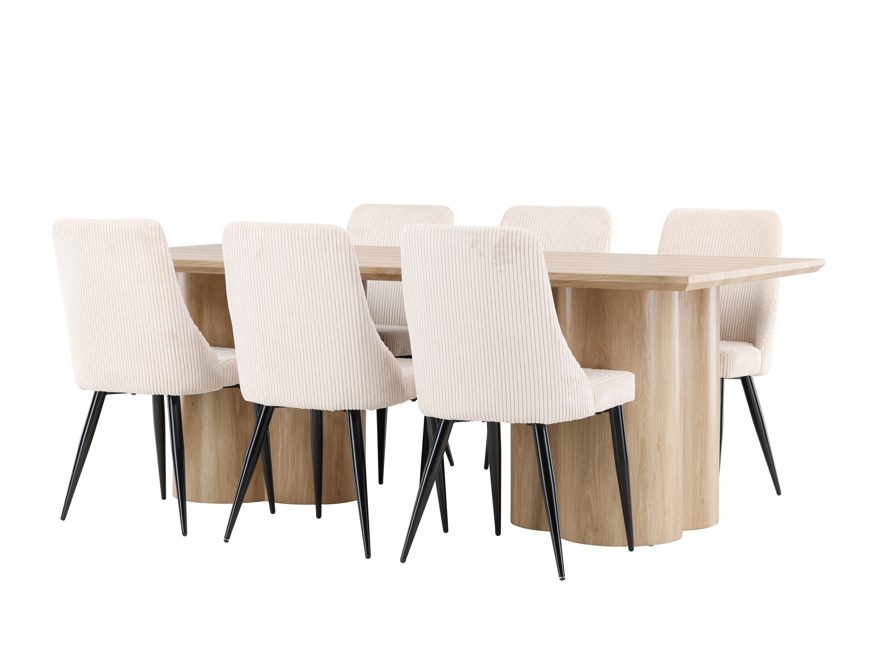 Salle à manger complète Dallas 5179 (Clair bois)
