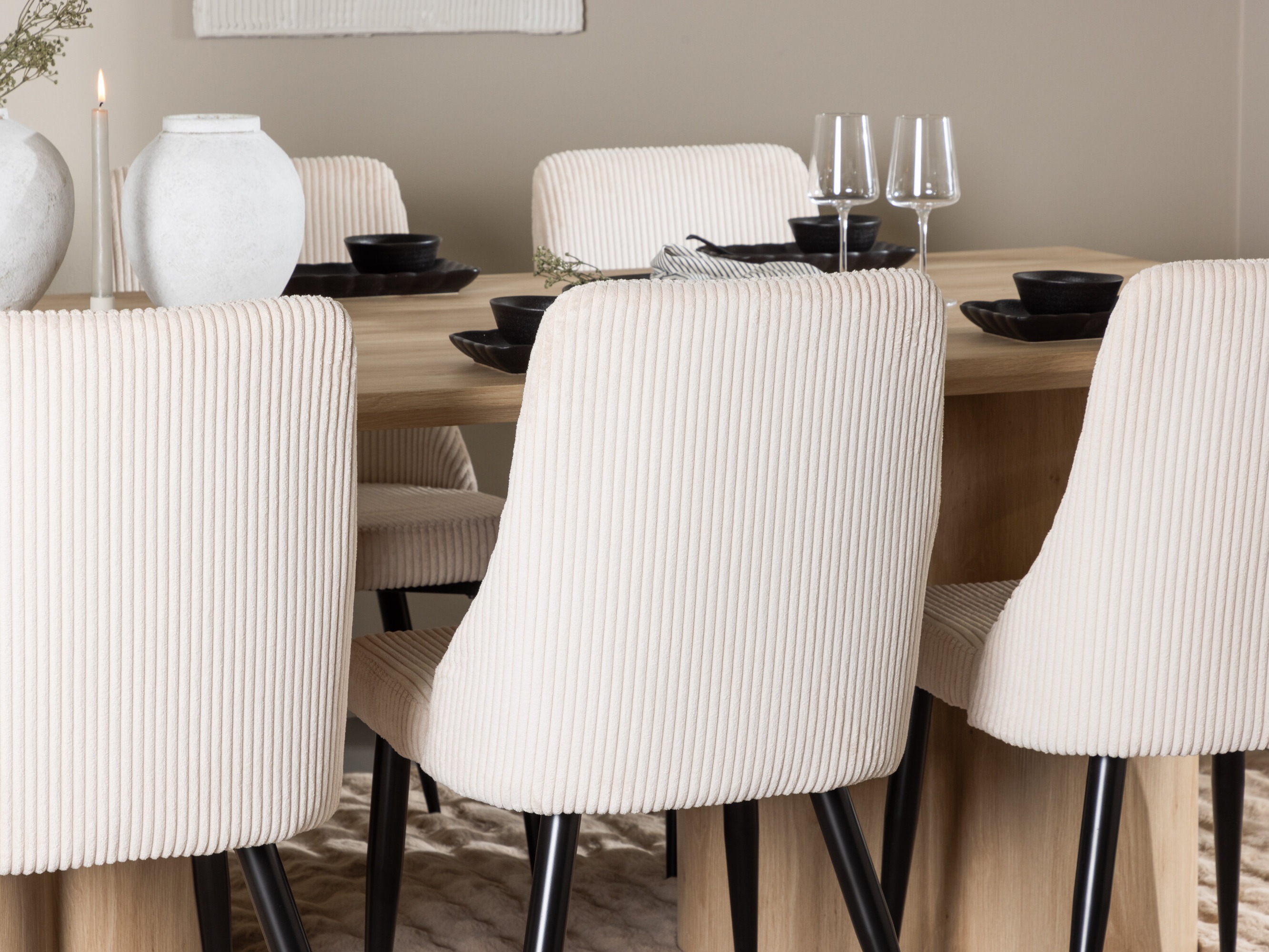 Salle à manger complète Dallas 5179 (Clair bois)