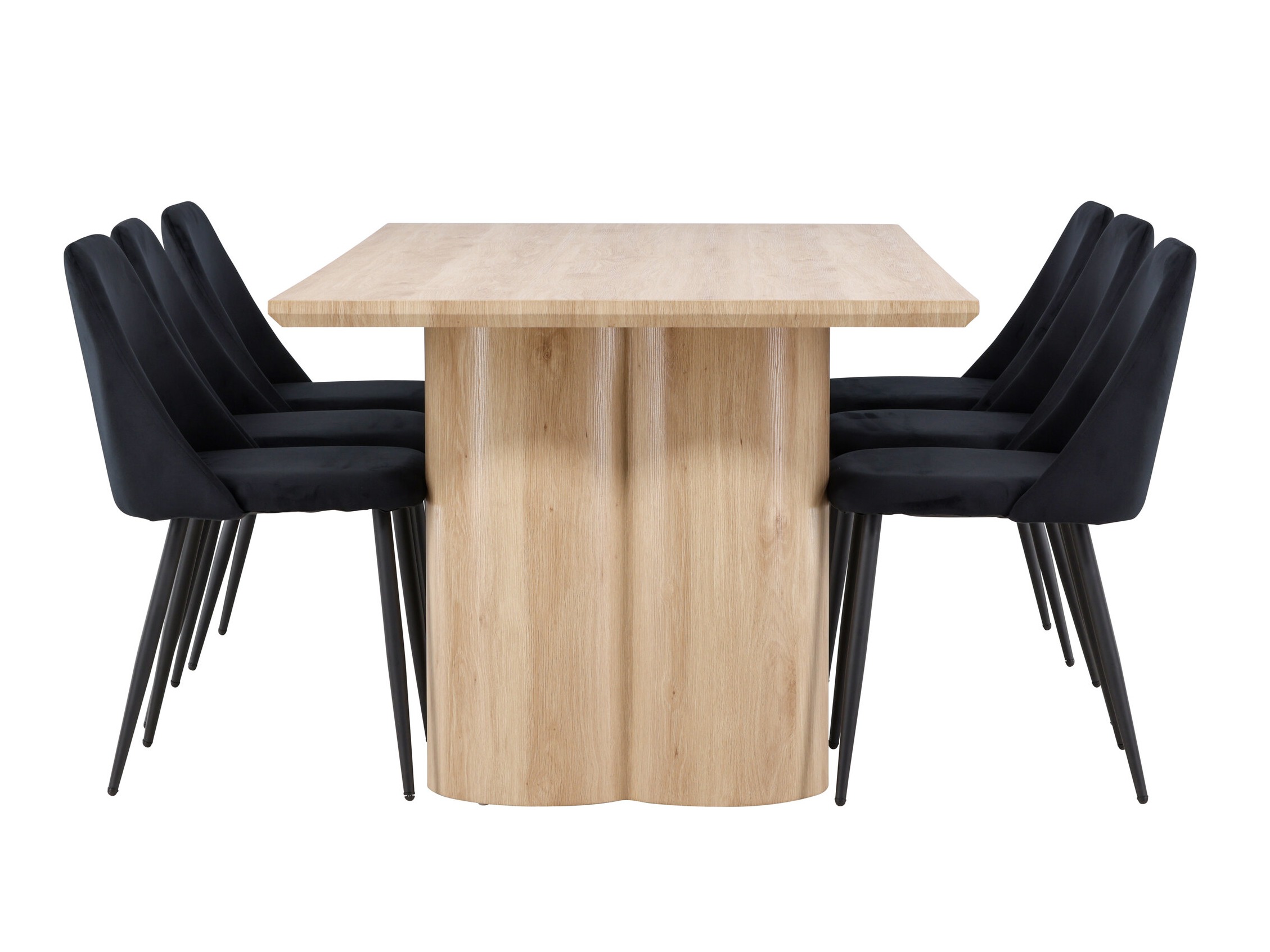 Salle à manger complète Dallas 5182 (Clair bois)