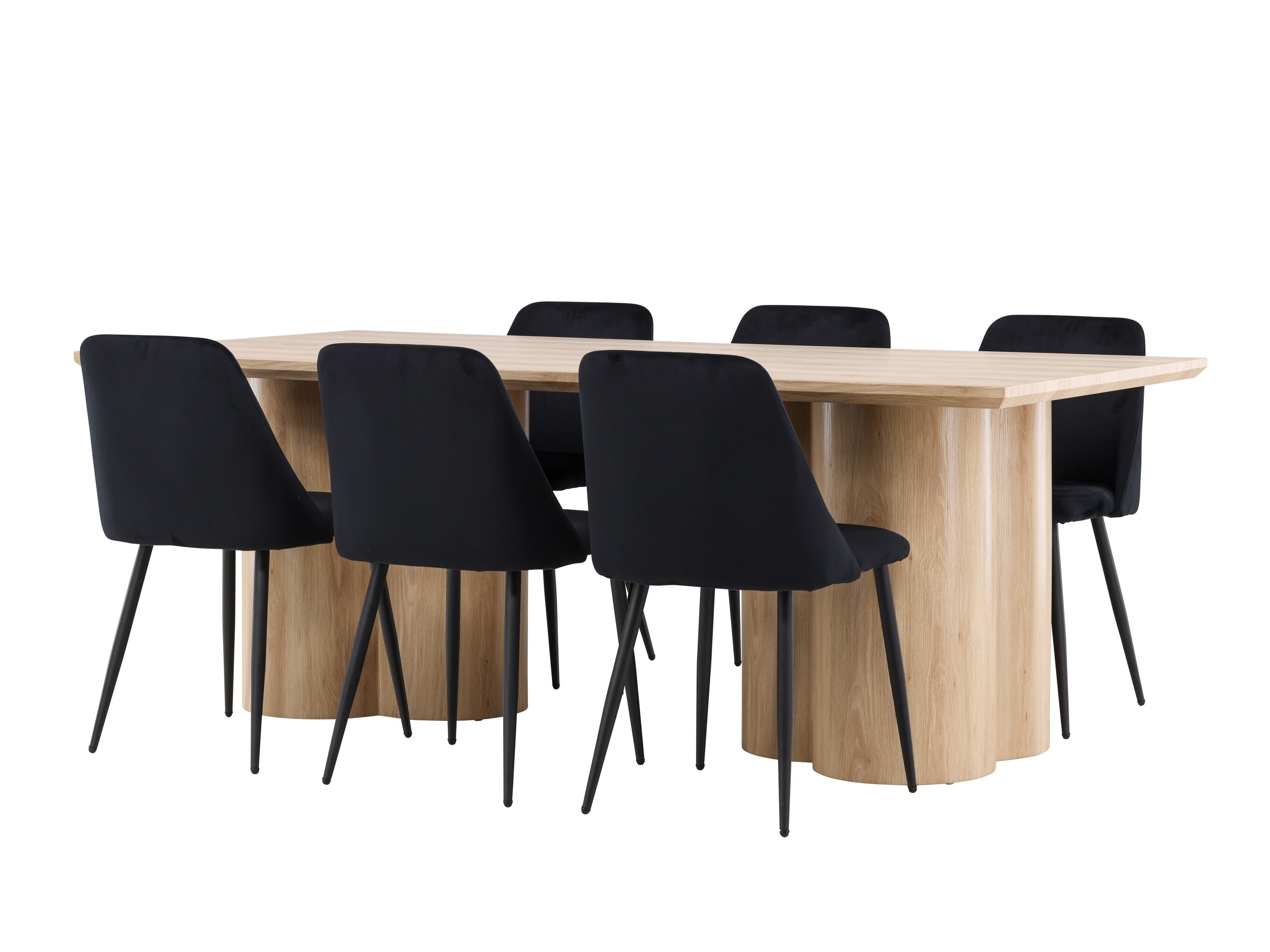 Salle à manger complète Dallas 5182 (Clair bois)