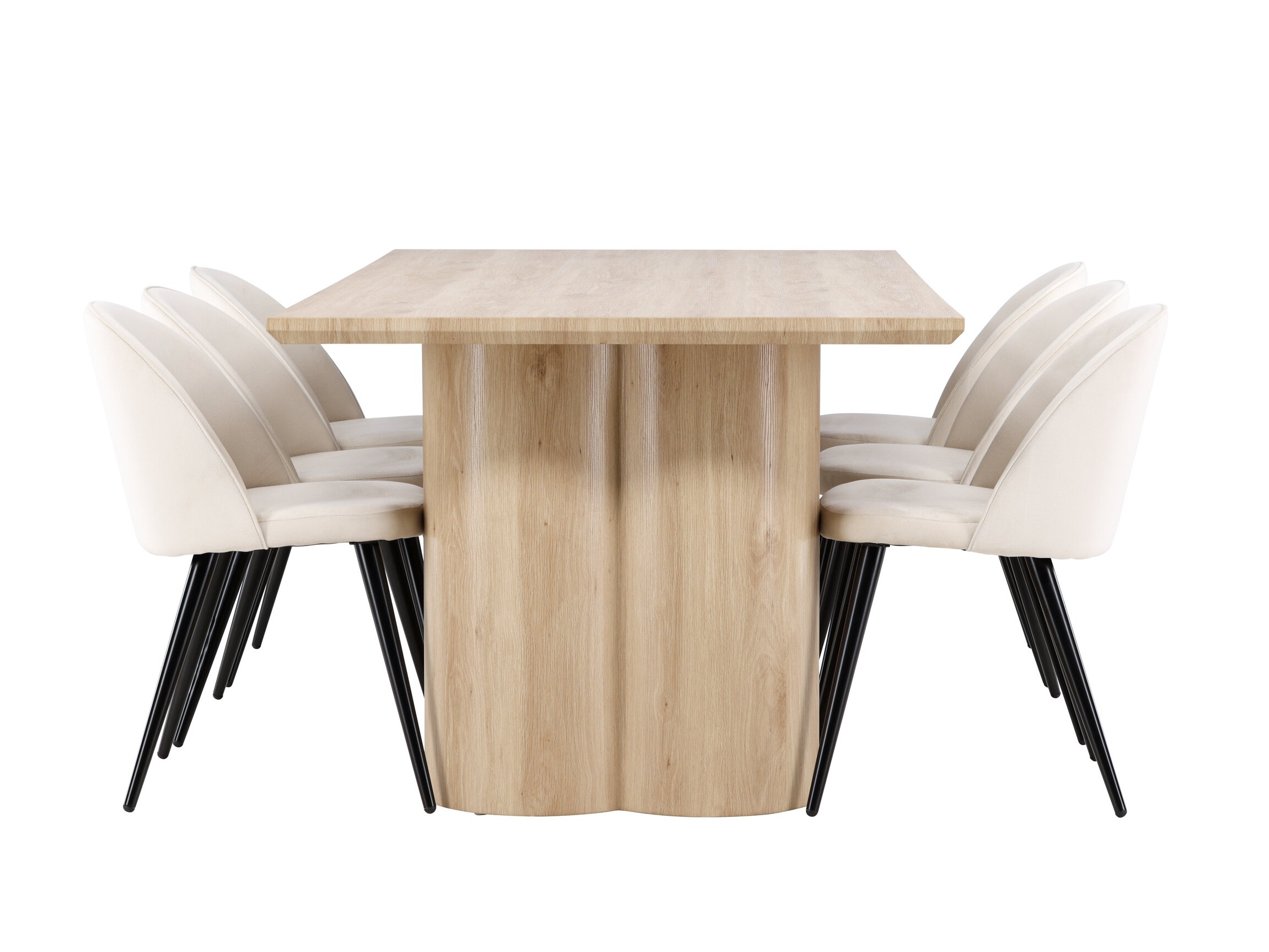 Salle à manger complète Dallas 5330 (Clair bois)