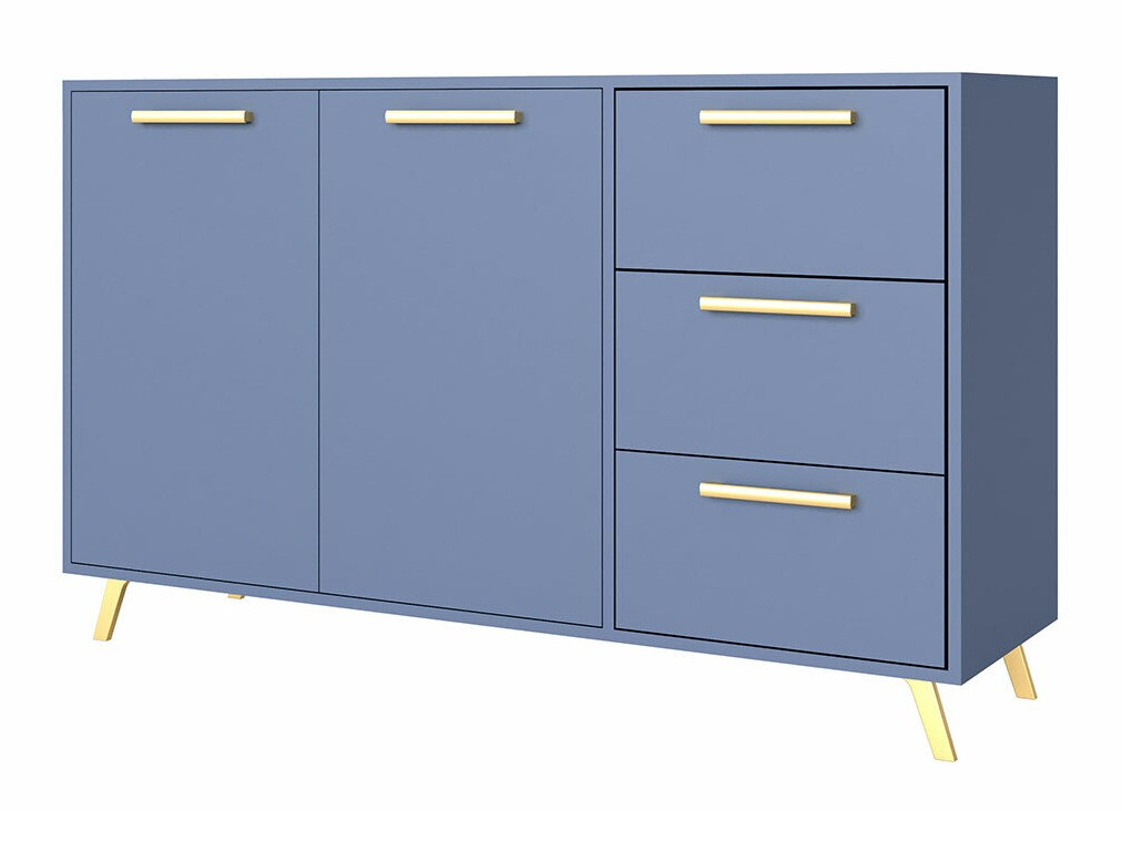 Commode Delbalo 103 (Bleu + Doré)
