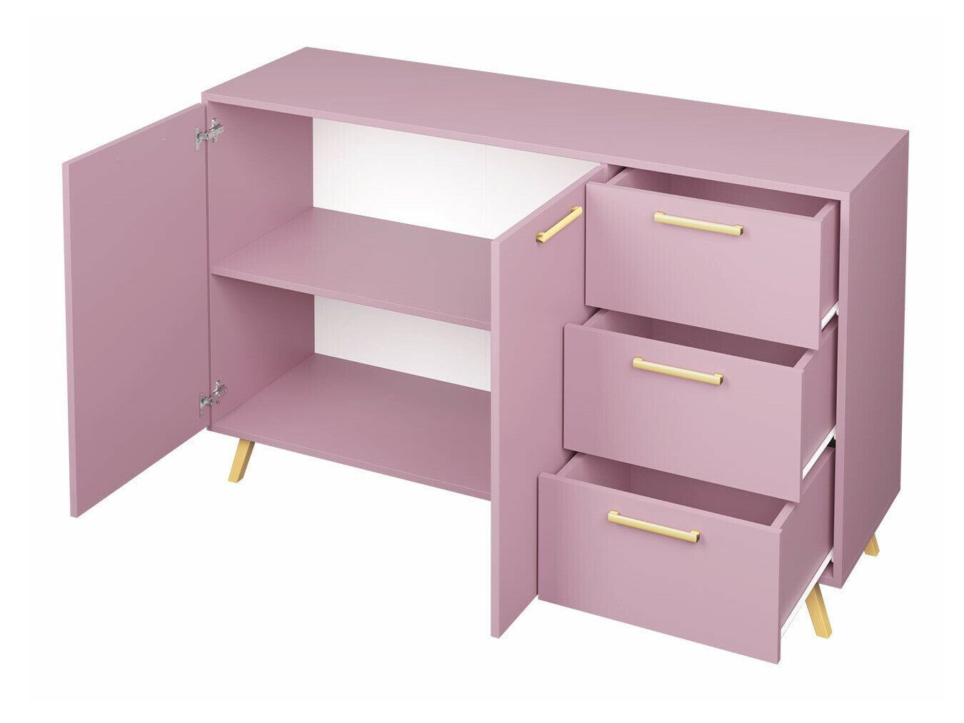 Commode Rosa (Vert + Doré)