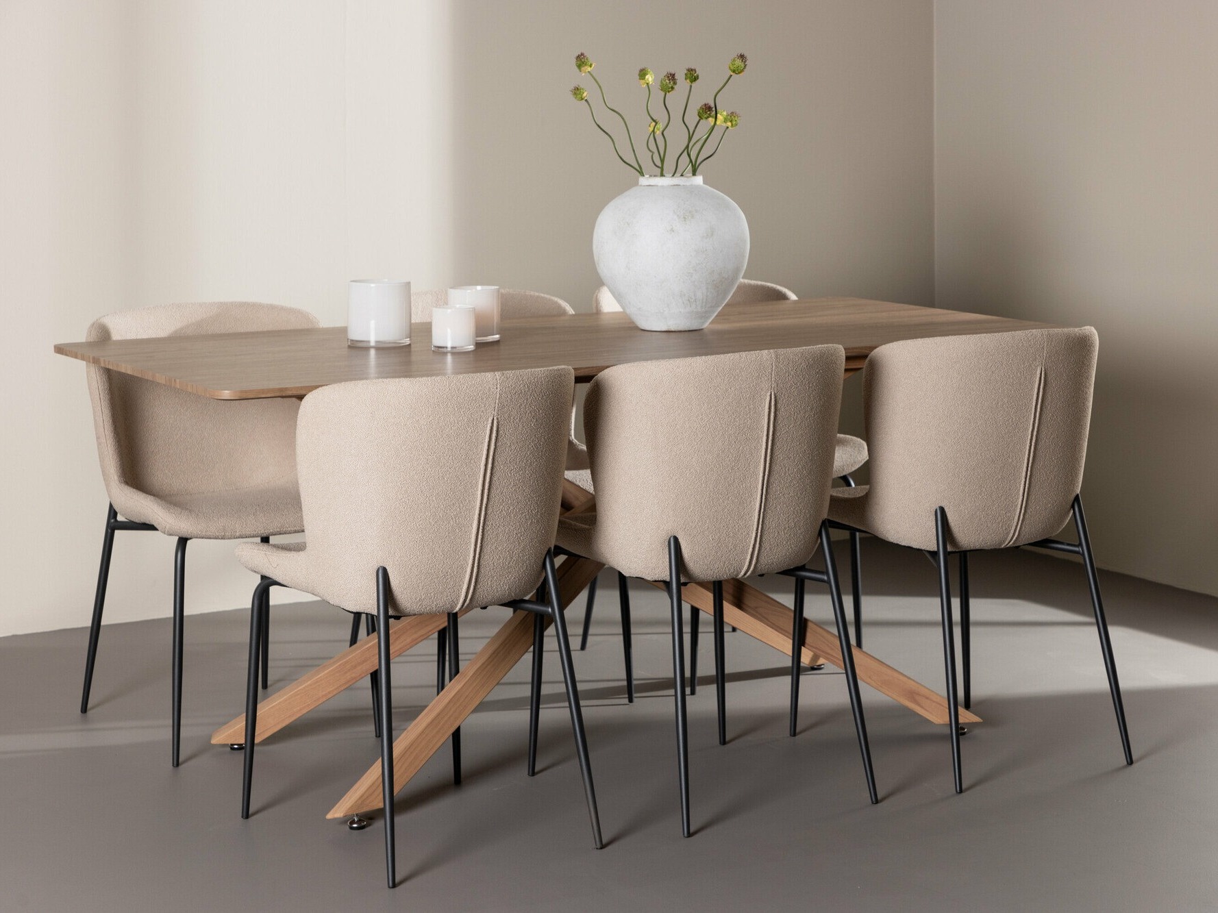 Salle à manger complète Dallas 5102 (Beige)
