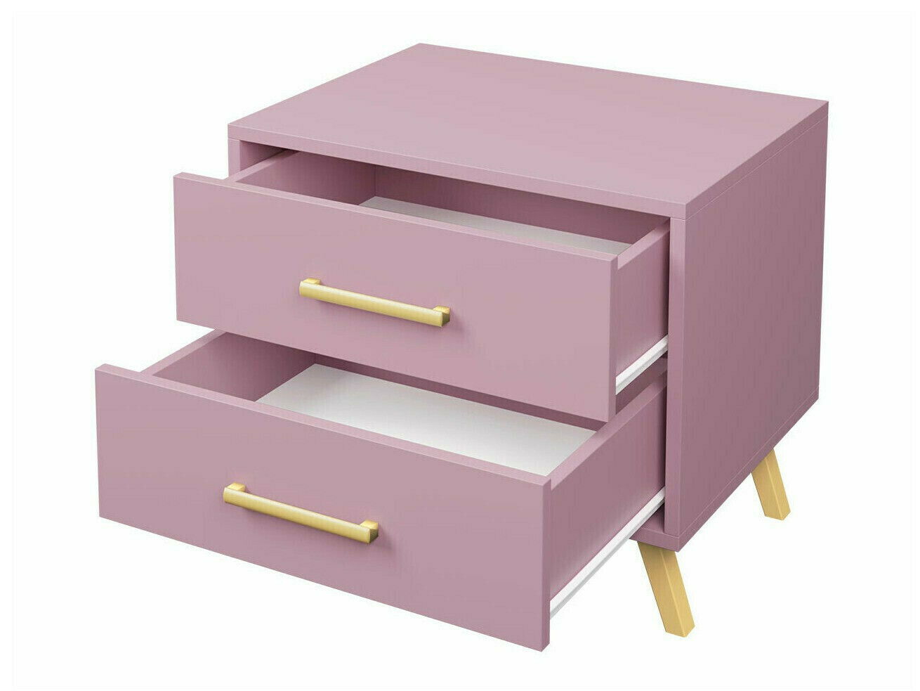 Table de chevet Rosa (Bleu + Doré)