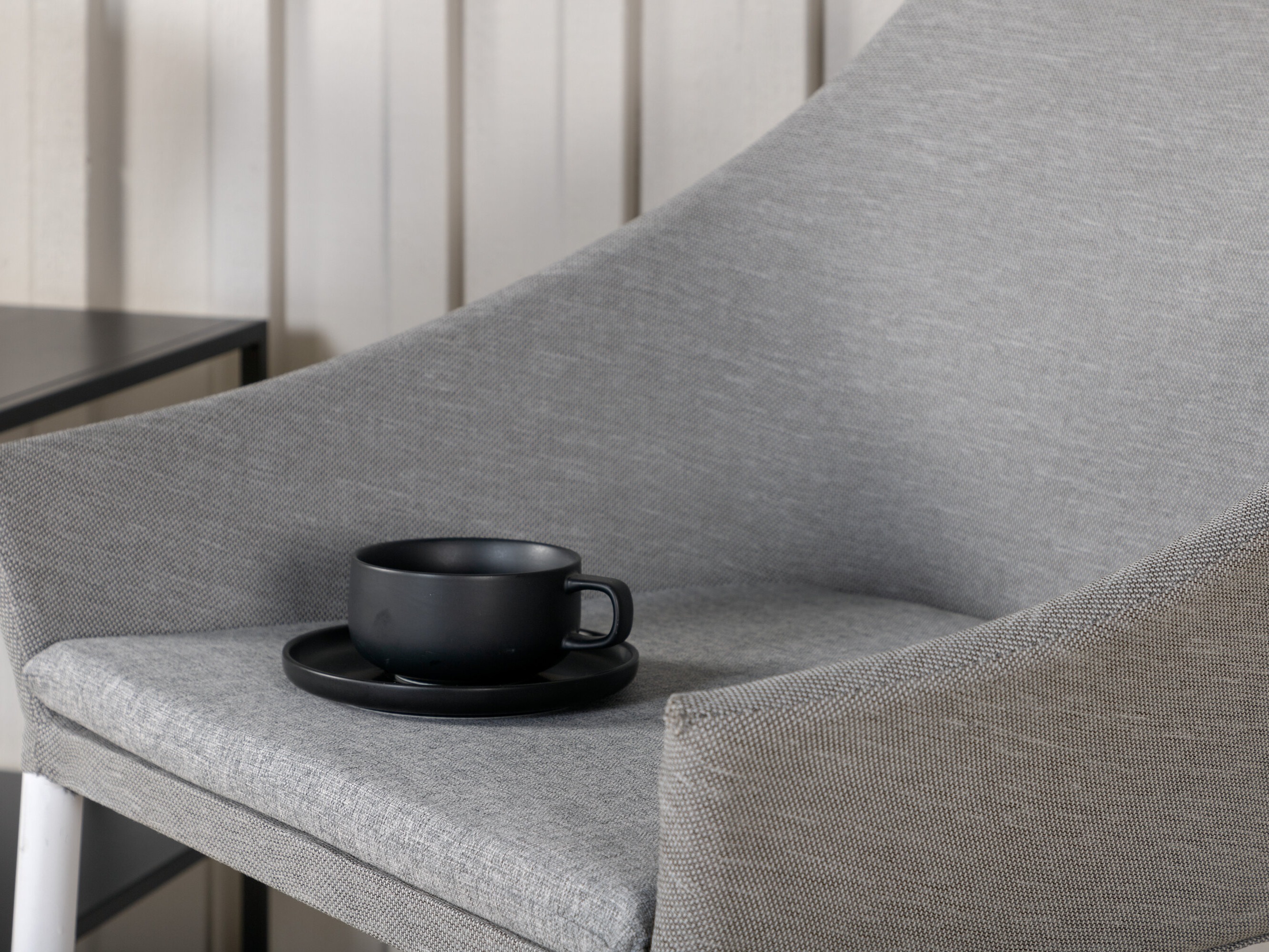 Chaise de jardin Dallas 2563 (Blanc + Gris)