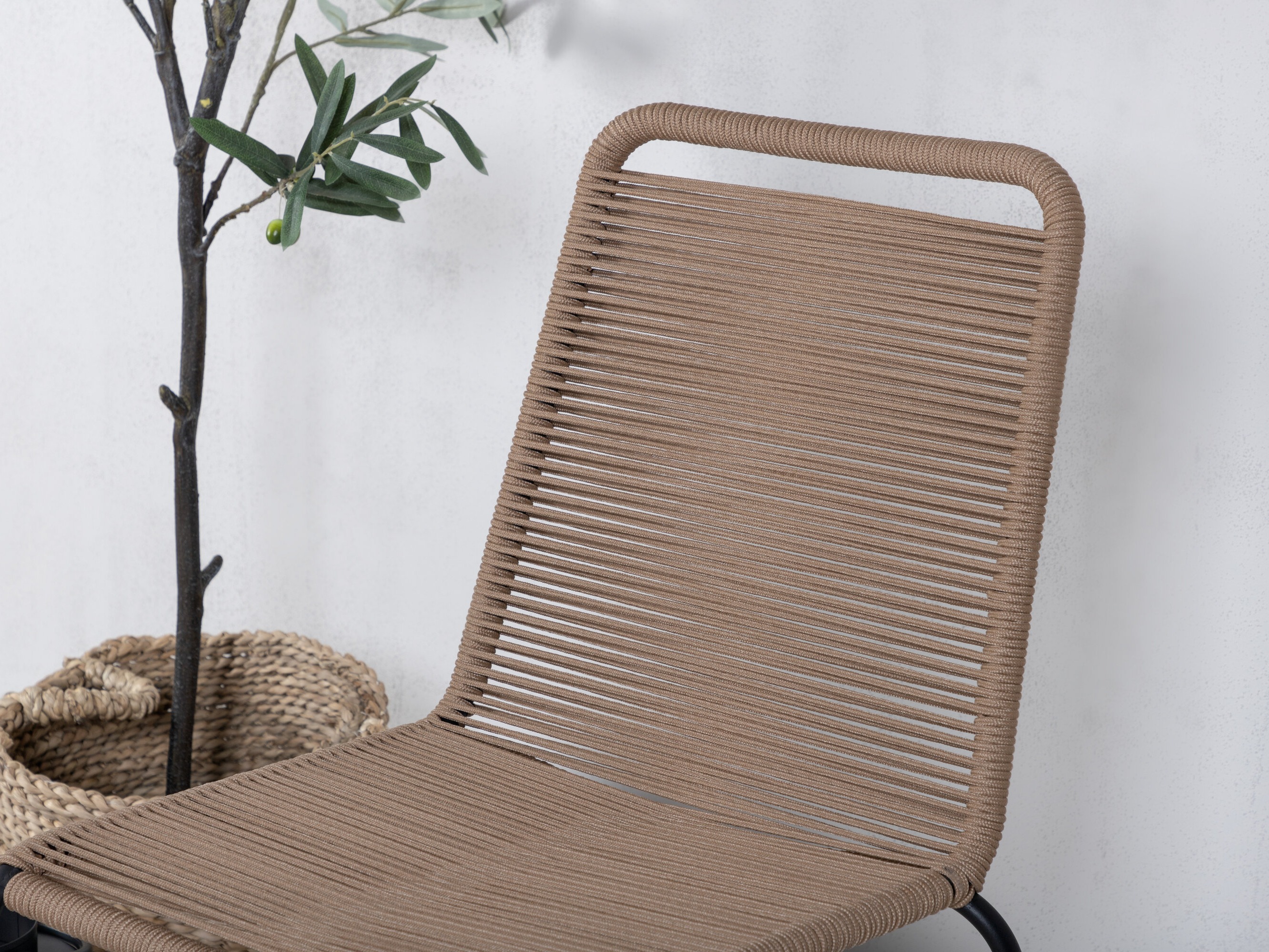 Chaise de jardin Dallas 2820 (Brun clair + Noir)