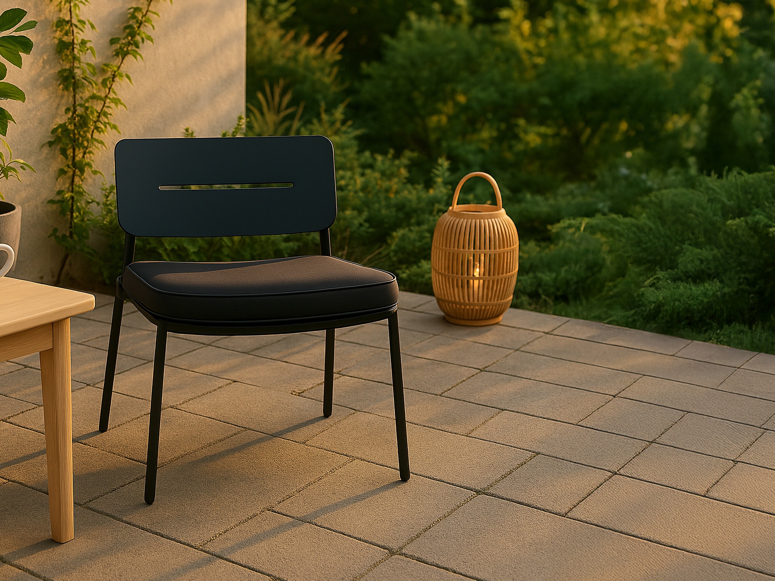 Chaise de jardin Dallas 825 (Noir)