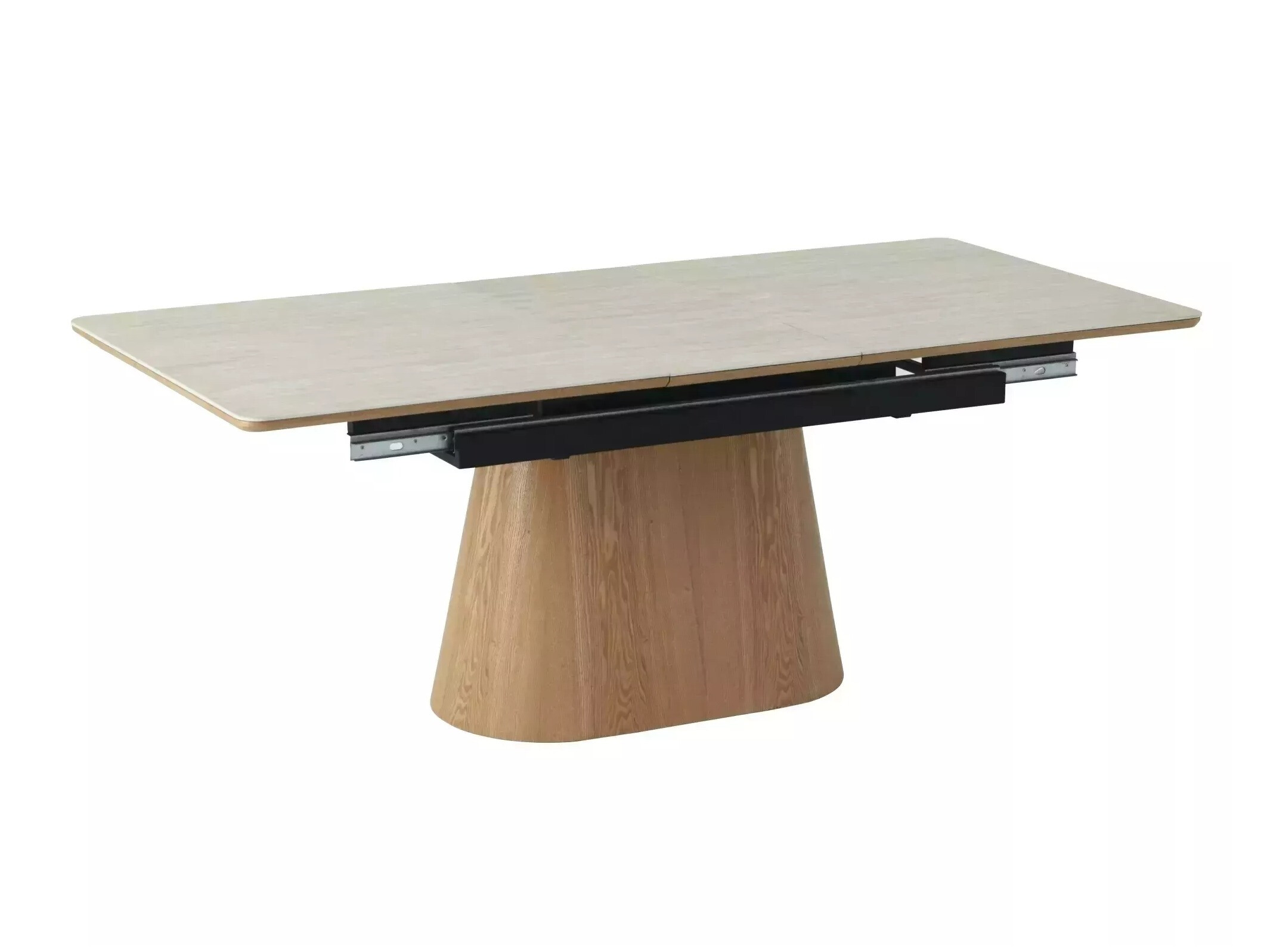 Table Detroit 932 (Travertin clair + Chêne)