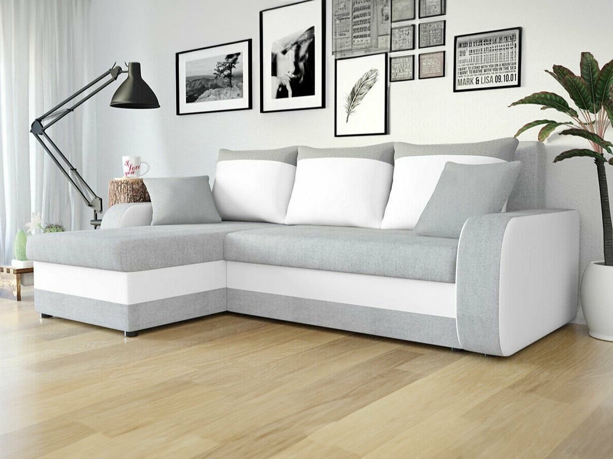 Canapé d'angle Comfivo 135 (Enzo 162 + Rain 01)