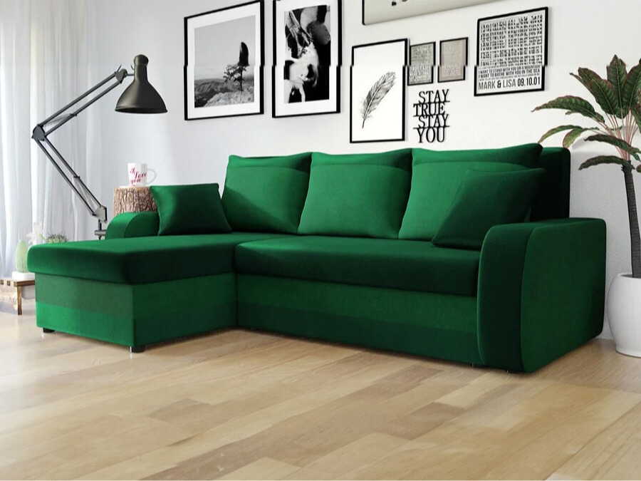 Canapé d'angle Comfivo 135 (Kronos 19 + Uttario Velvet 2951)