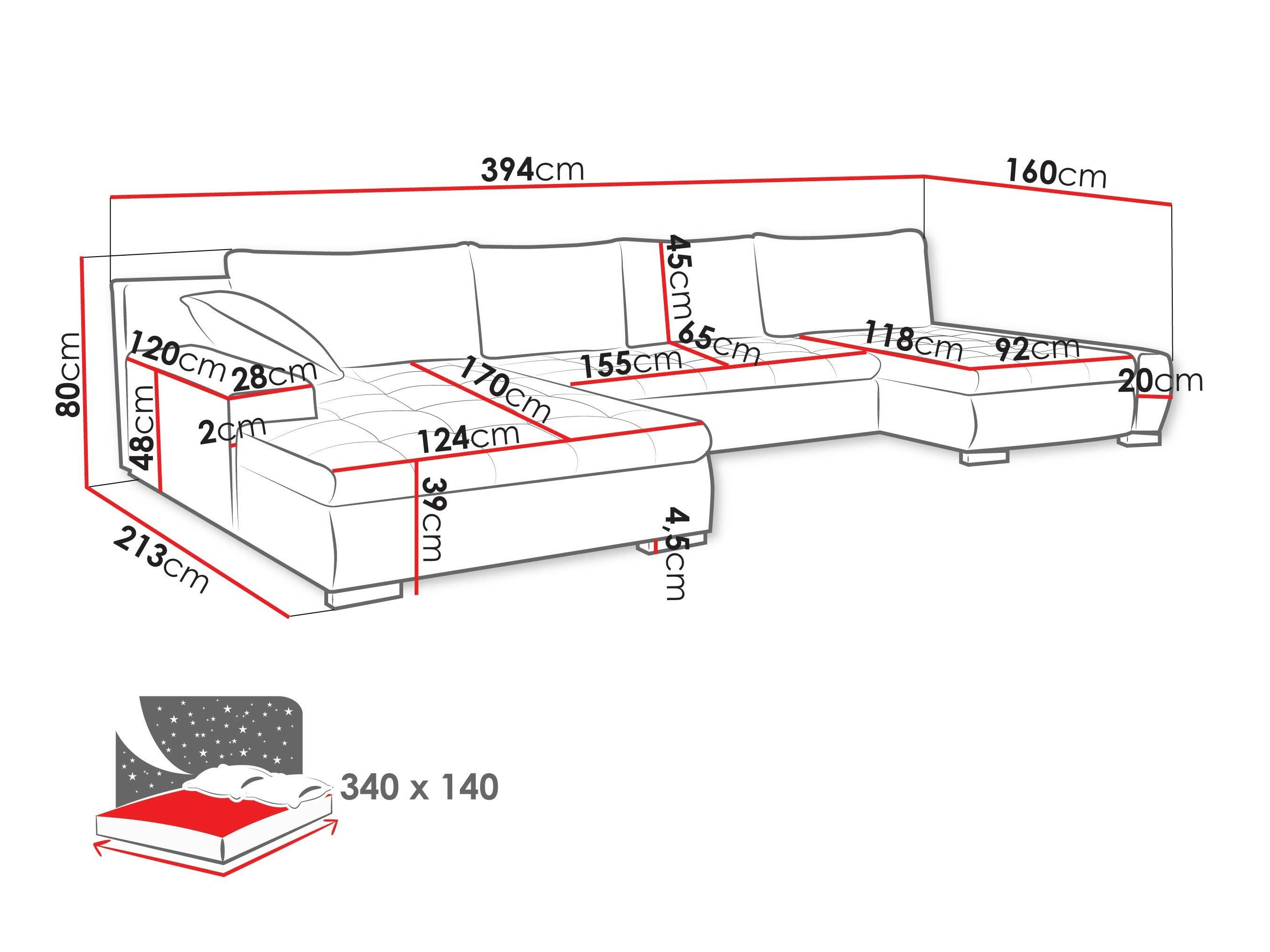Canapé d'angle Comfivo 106 (Velo 637)
