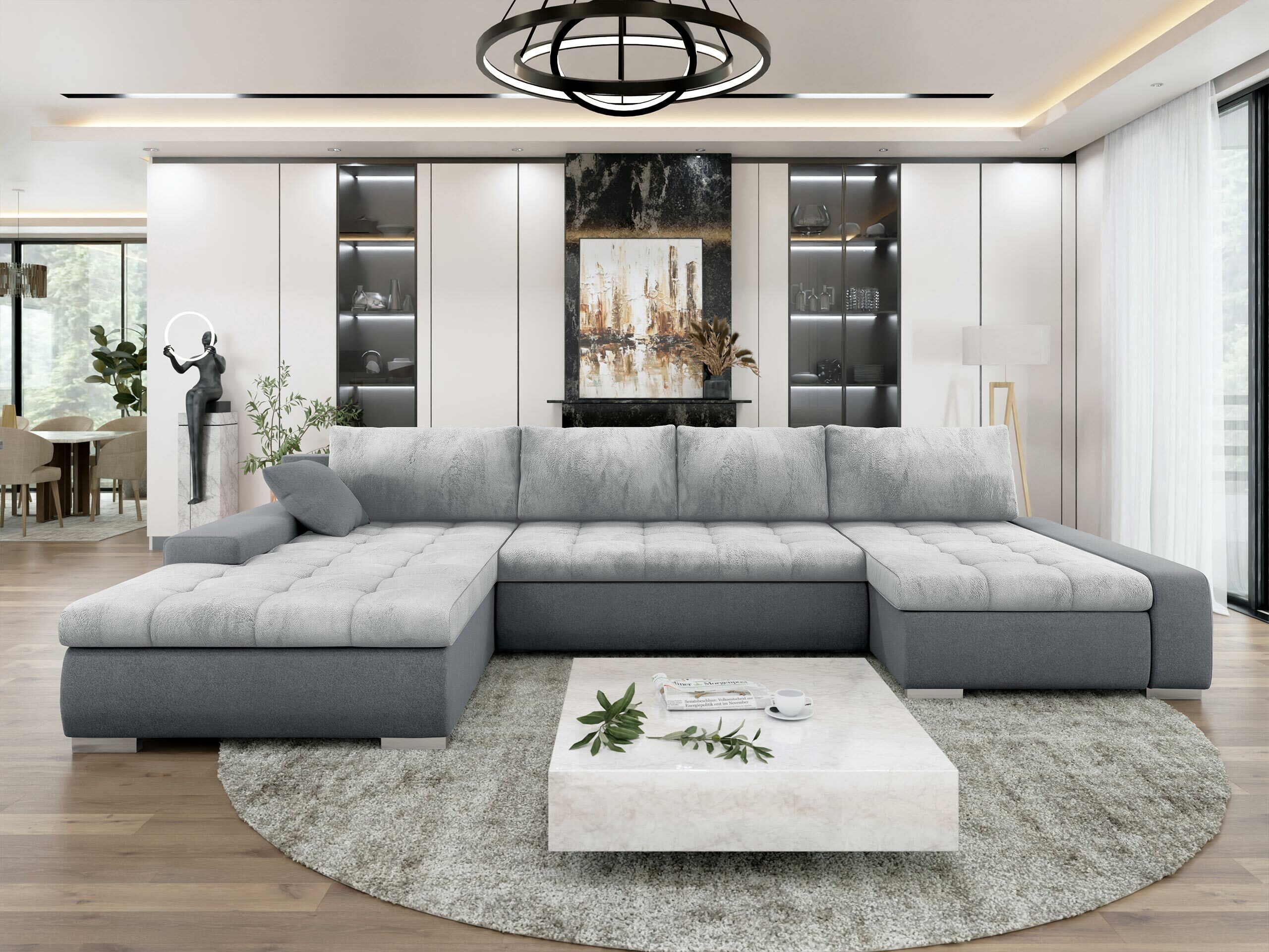 Canapé d'angle Comfivo 248 (Otusso 04 + Sorriso 04 + Otusso 04)