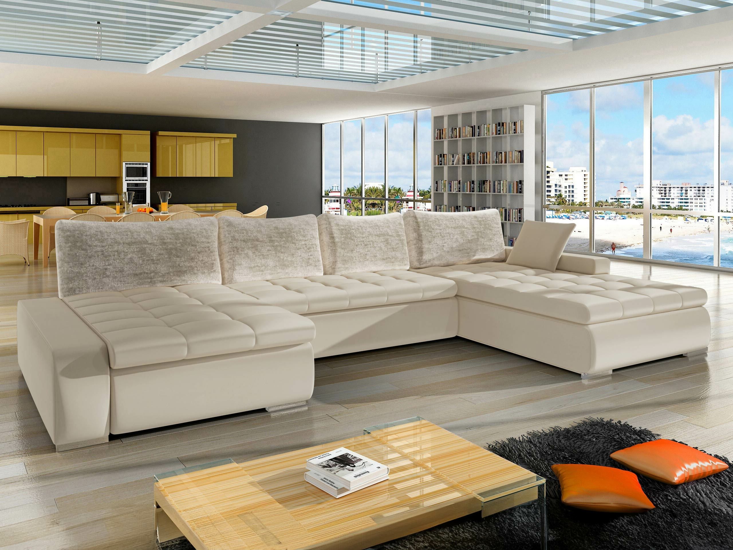 Canapé d'angle Comfivo Oliva I (Venus Velvet 2927 + Miu 2041 + Venus Velvet 2927)