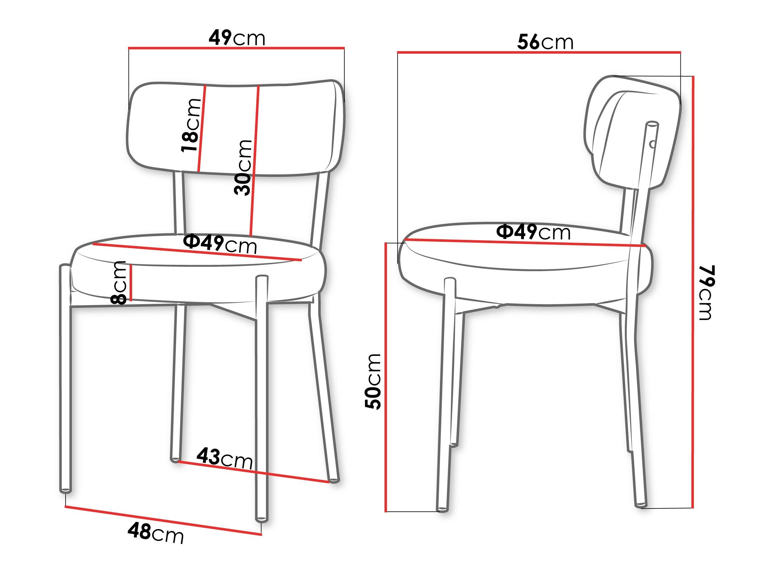 Chaise Comfivo 470 (Crème)
