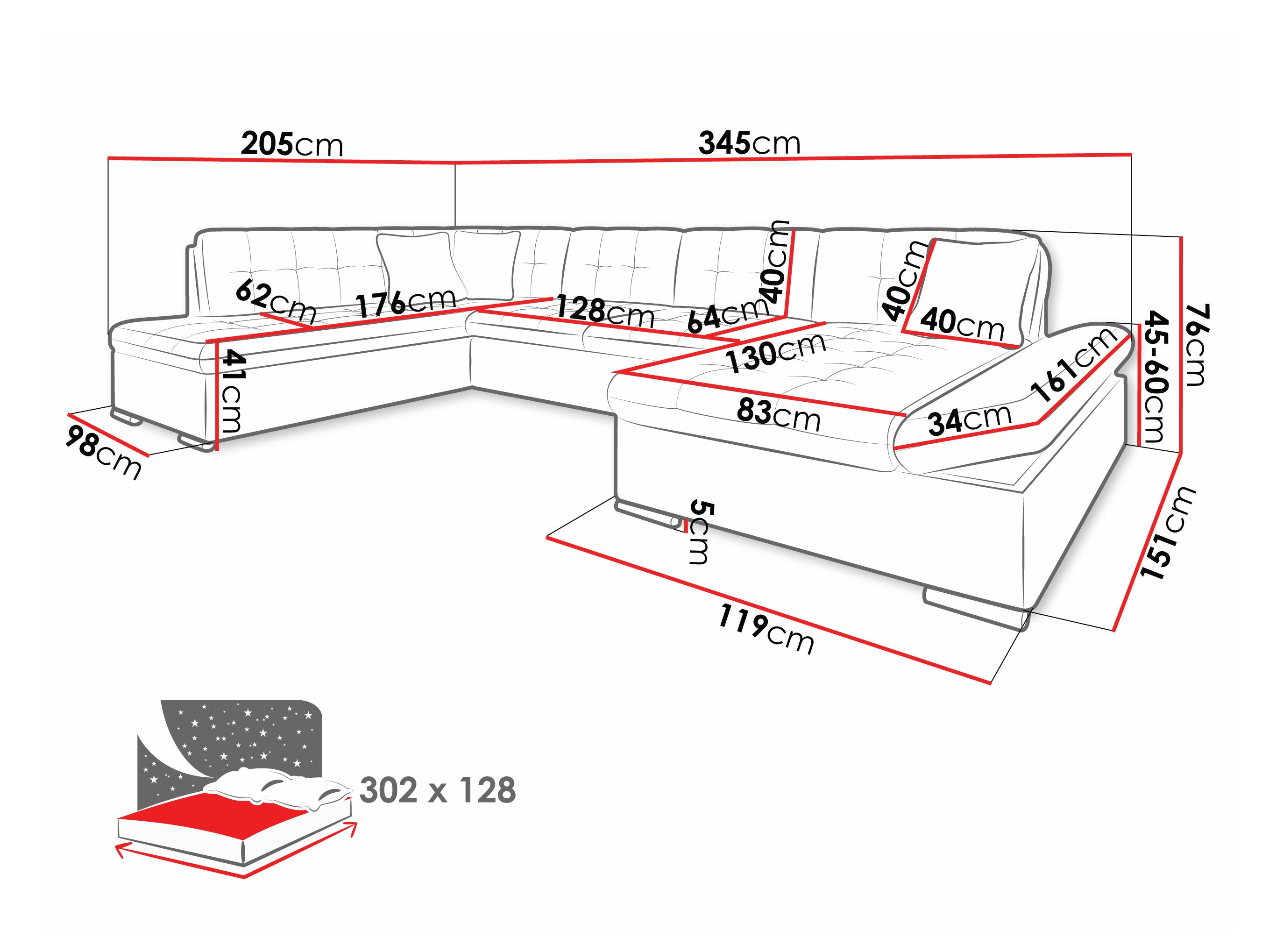 Canapé d'angle Comfivo Tilia I (Soft 017 + Kronos 22 + Kronos 02)