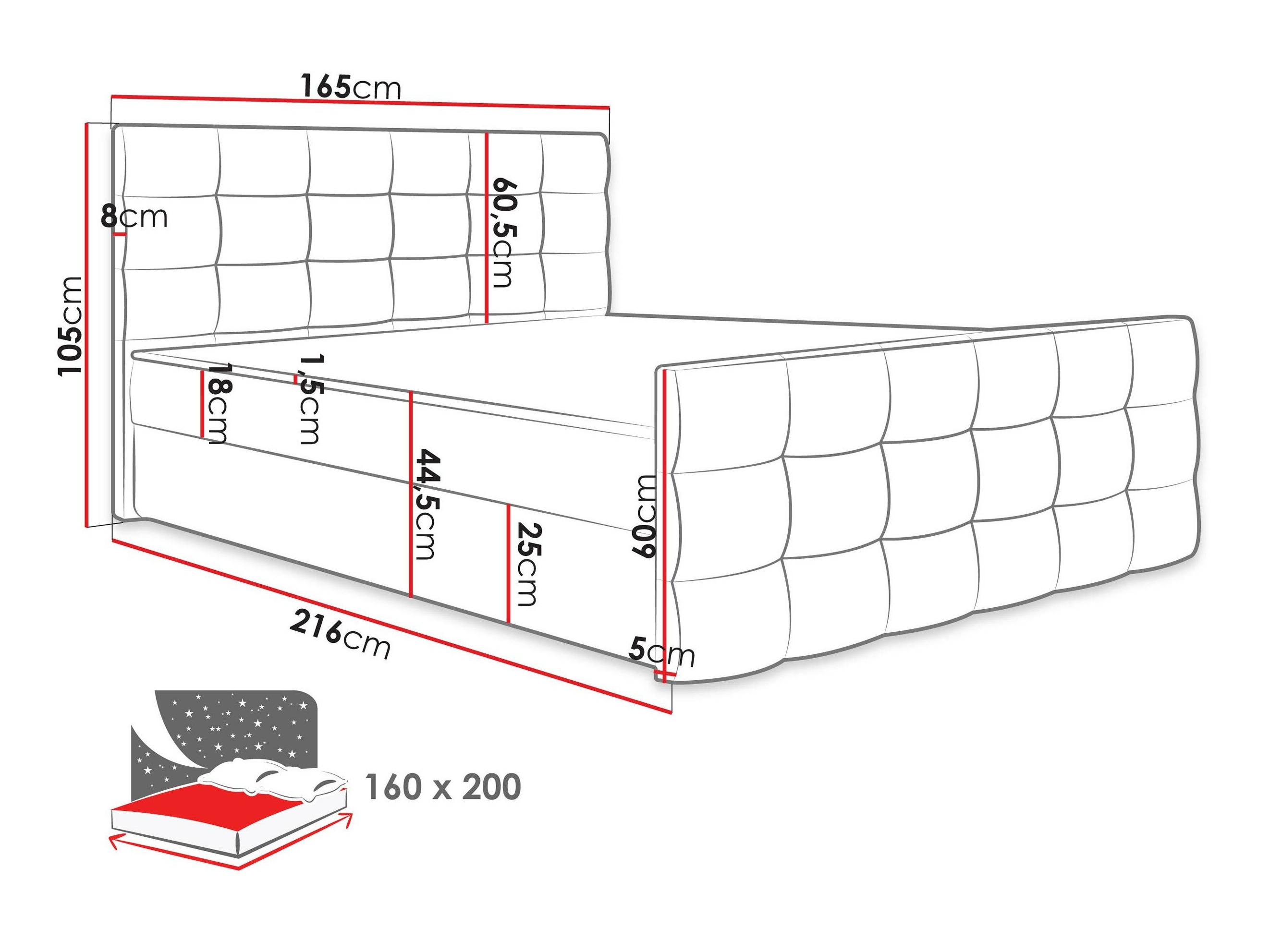 Lit boxspring Memphis 113 (Soft 001)
