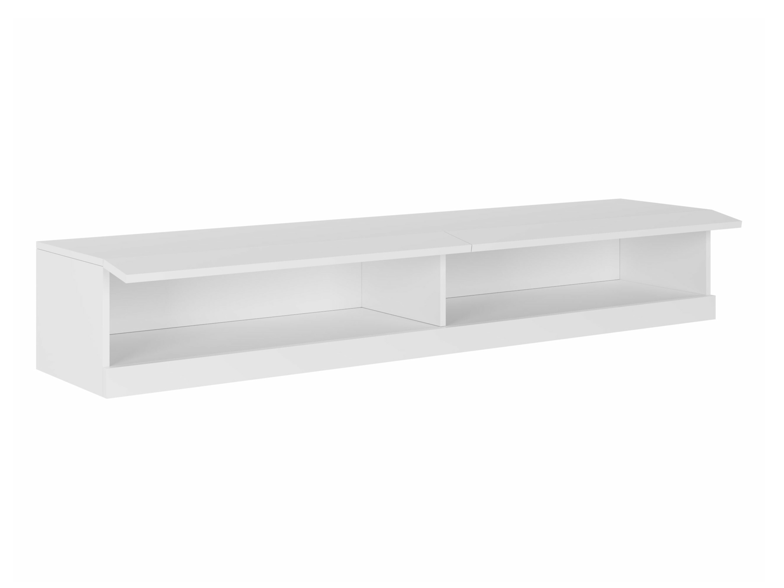 Meuble TV Vilrin (Noir + Noir brillant)