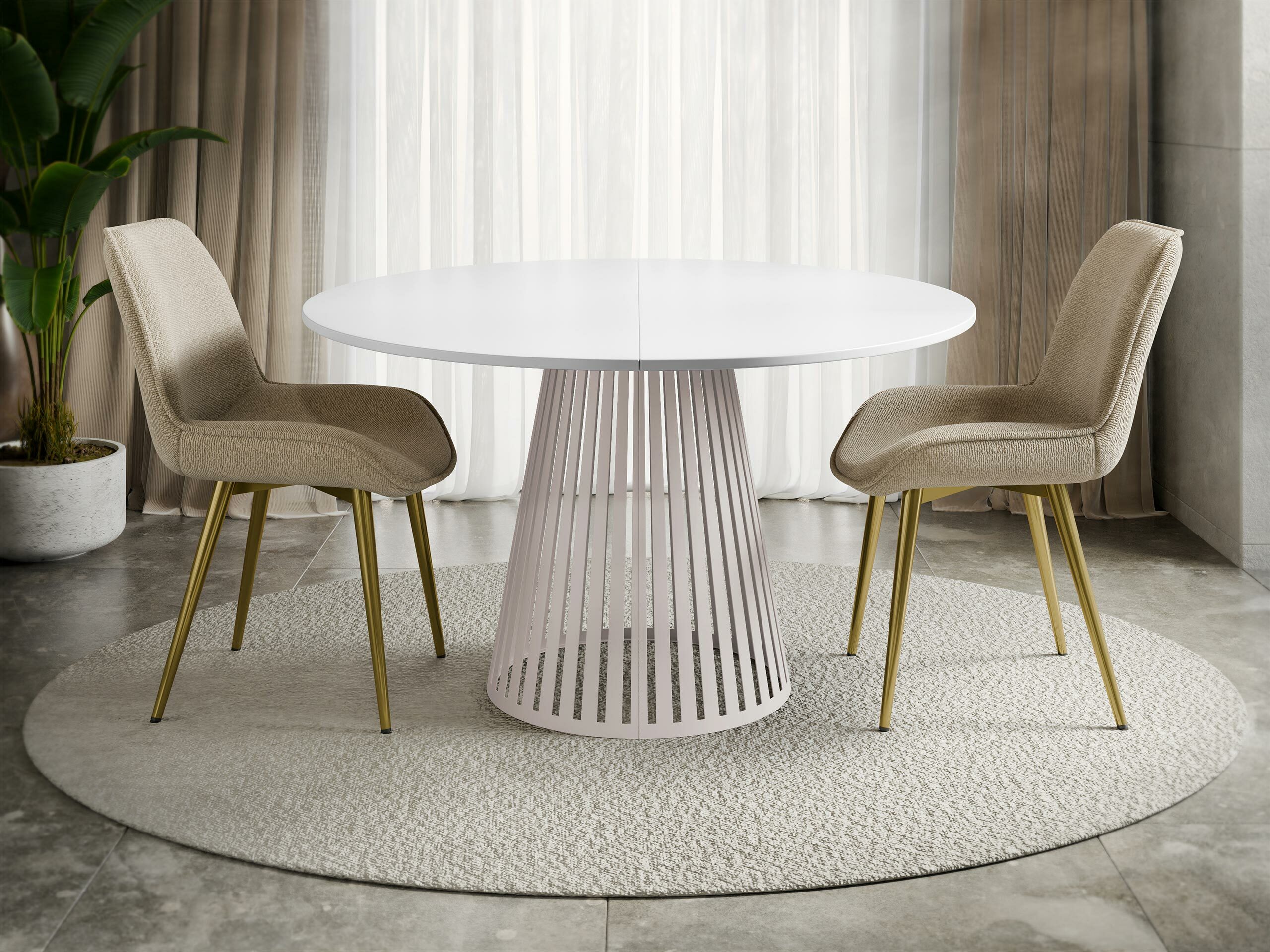 Table Prudentia II (Blanc + Cachemire)