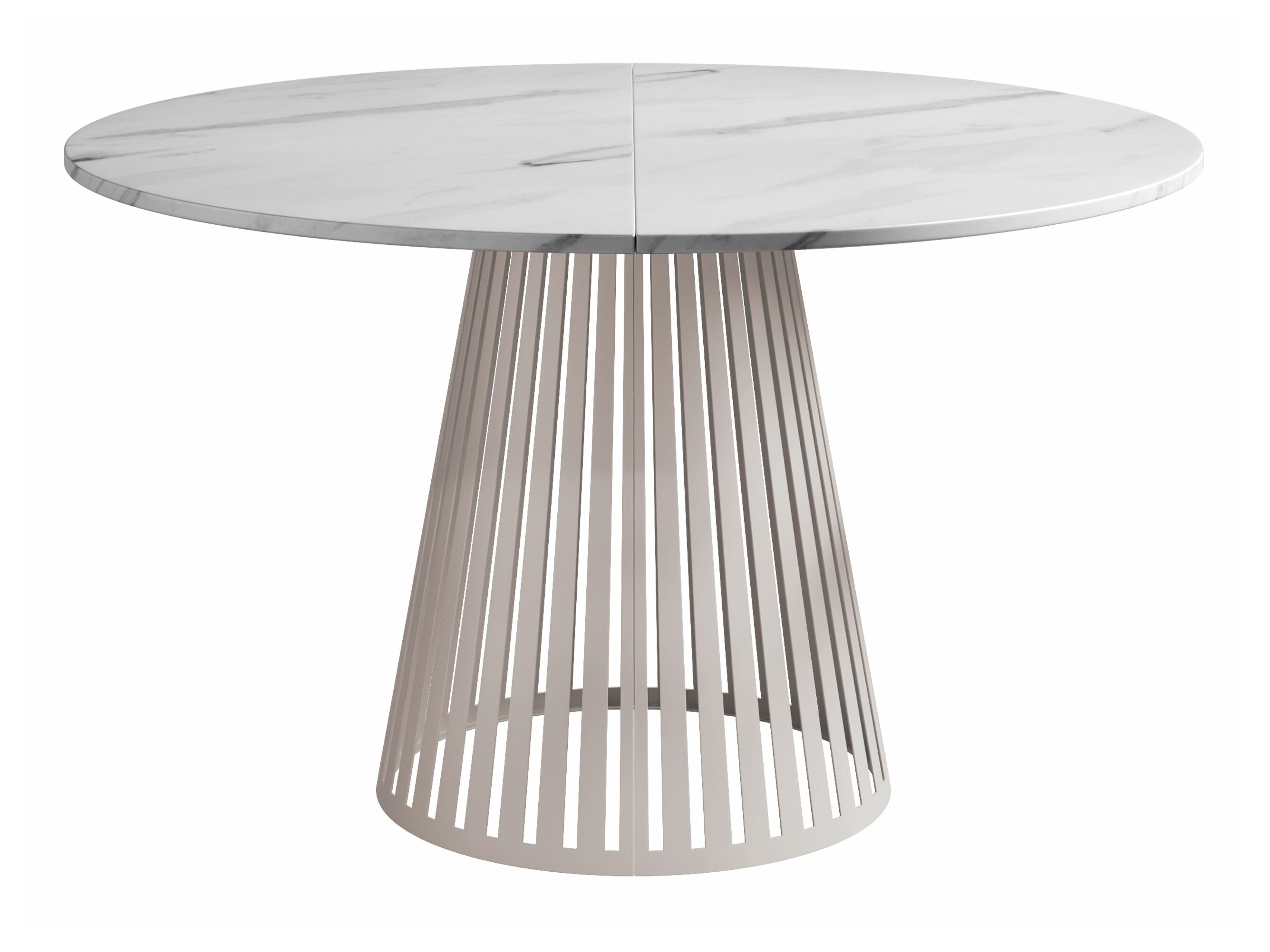 Table Prudentia II (Marbre blanc + Cachemire)