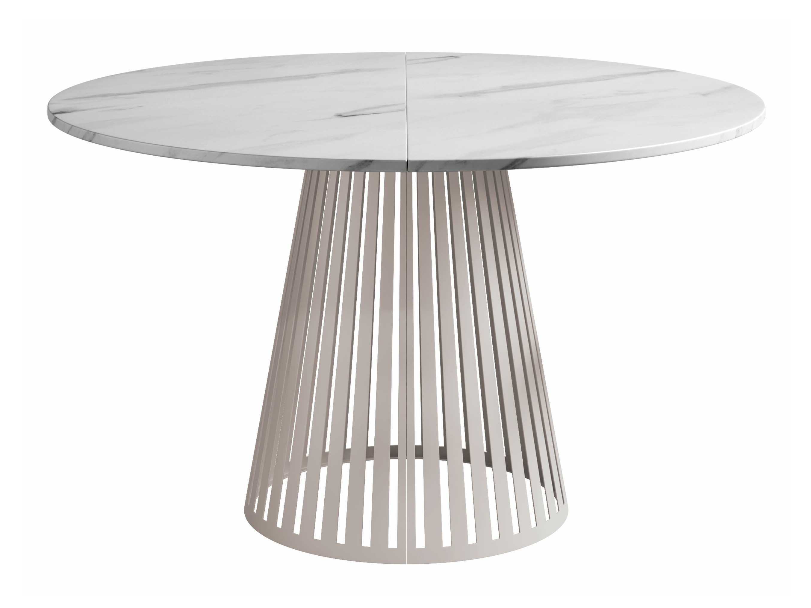 Table Prudentia (Marbre blanc + Cachemire)